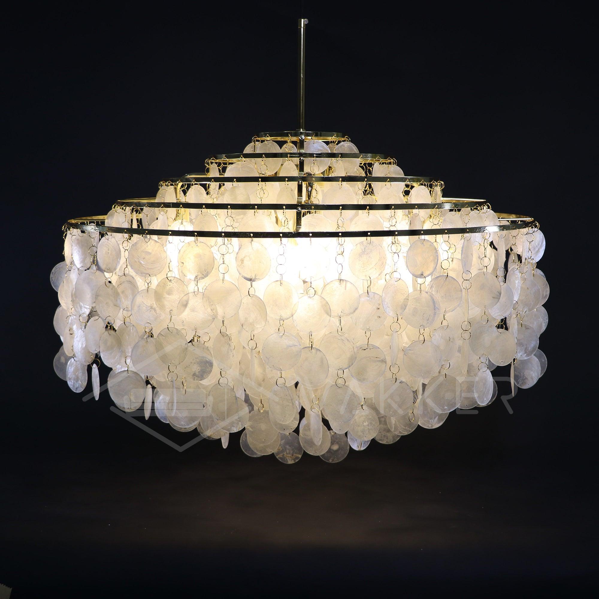 Round Shell Chandelier - Letslighting
