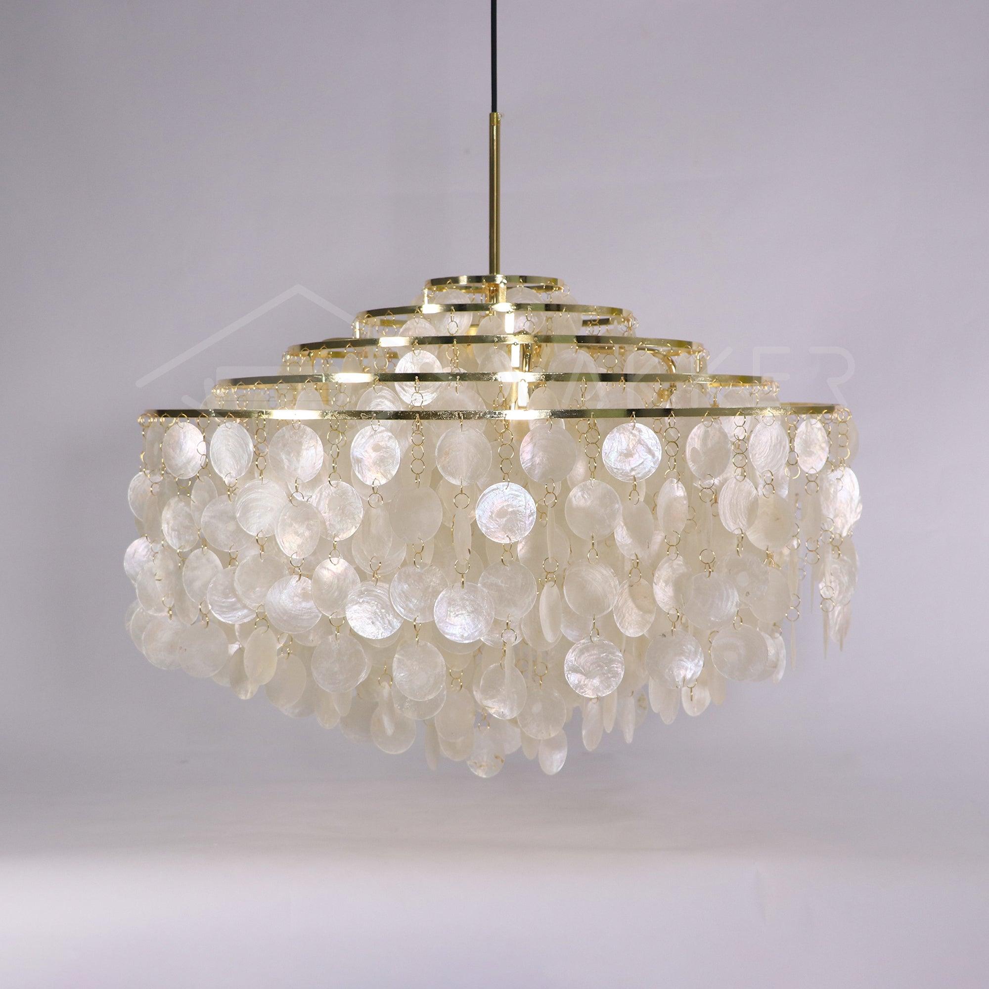 Round Shell Chandelier - Letslighting