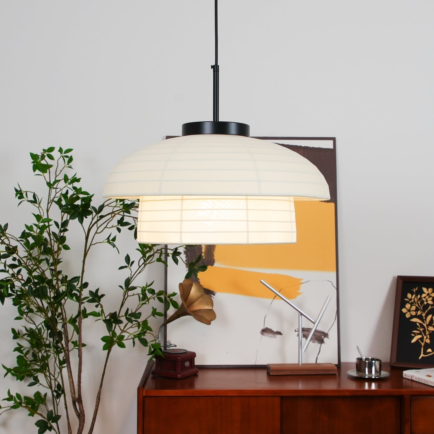 Fabric Art Hanging Lamp - Letslighting