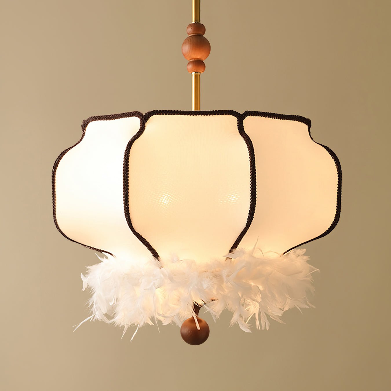 Feathered Lantern Pendant Light - Letslighting