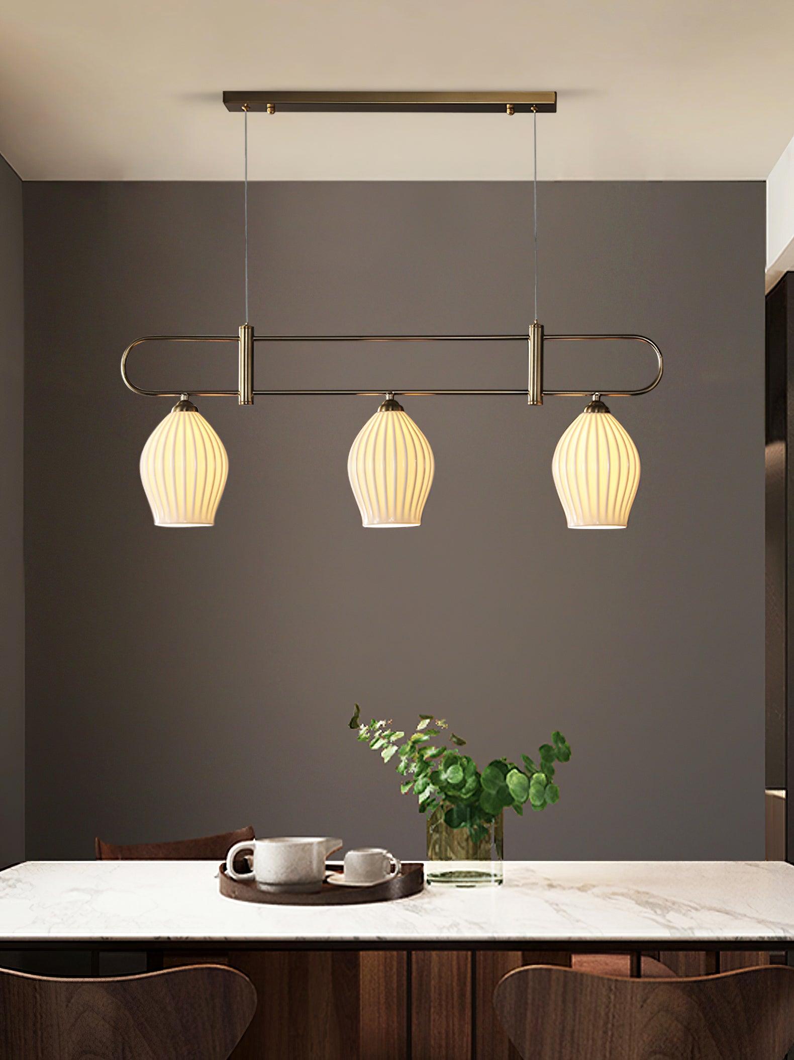 Arlirir Modern Minimalist Art Metal Ceramic Pendant Light - Letslighting