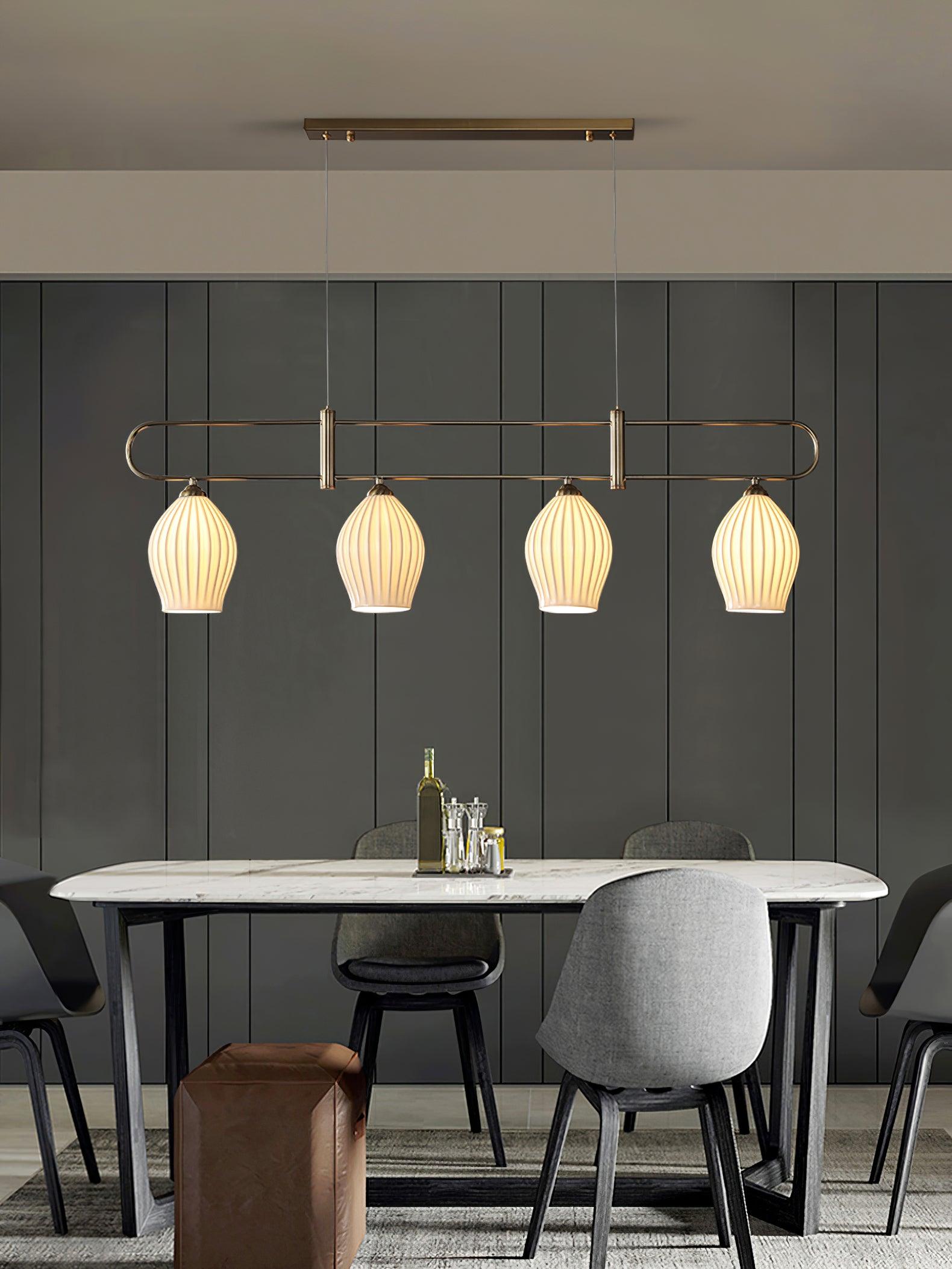 Arlirir Modern Minimalist Art Metal Ceramic Pendant Light - Letslighting