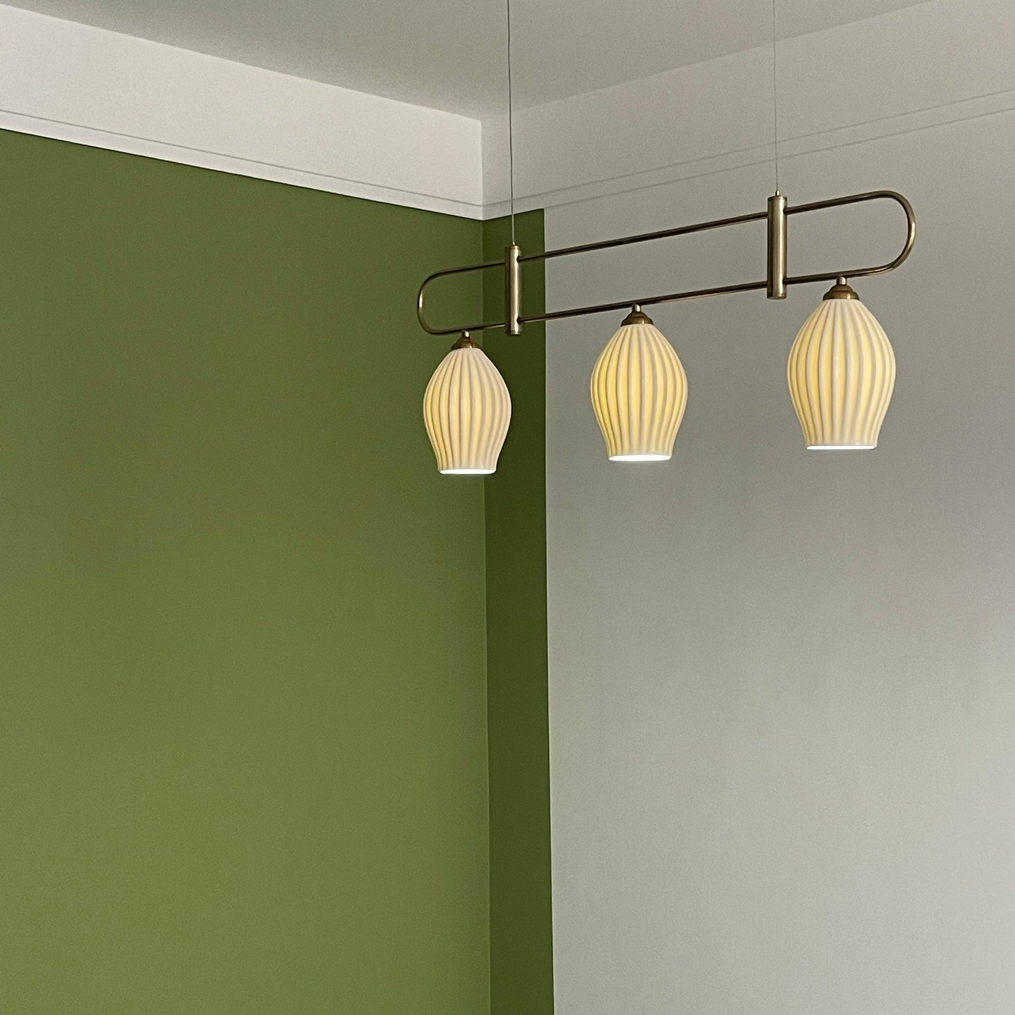 Arlirir Modern Minimalist Art Metal Ceramic Pendant Light - Letslighting