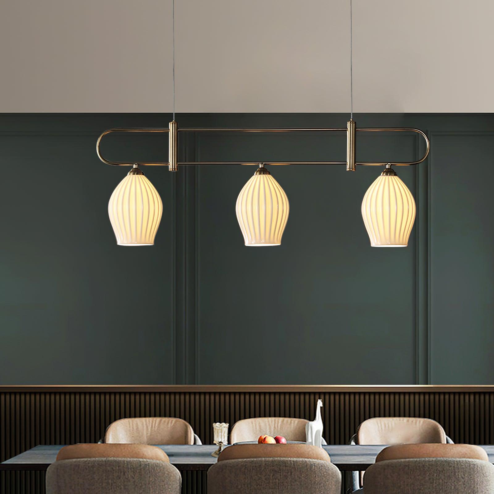 Arlirir Modern Minimalist Art Metal Ceramic Pendant Light - Letslighting