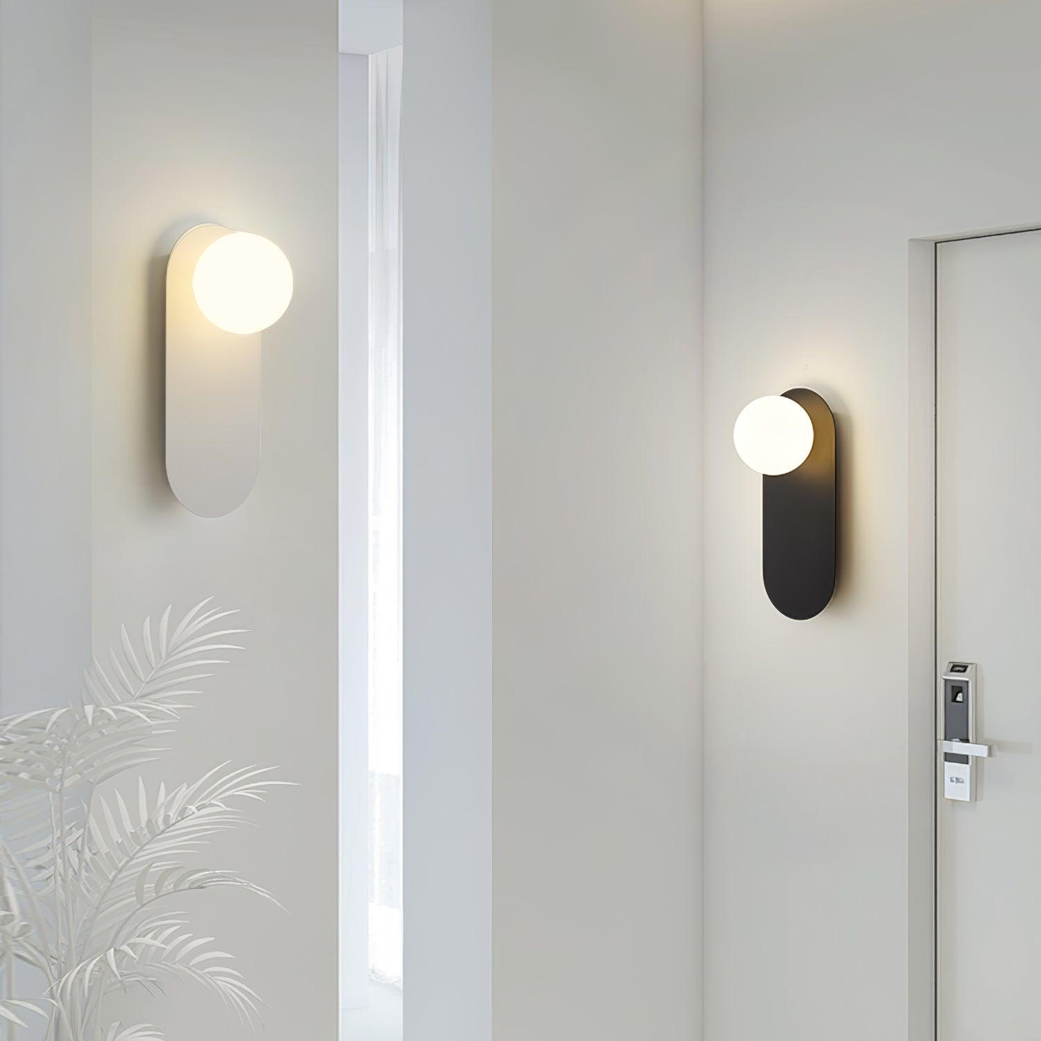Flat Base Globe Sconce - Letslighting