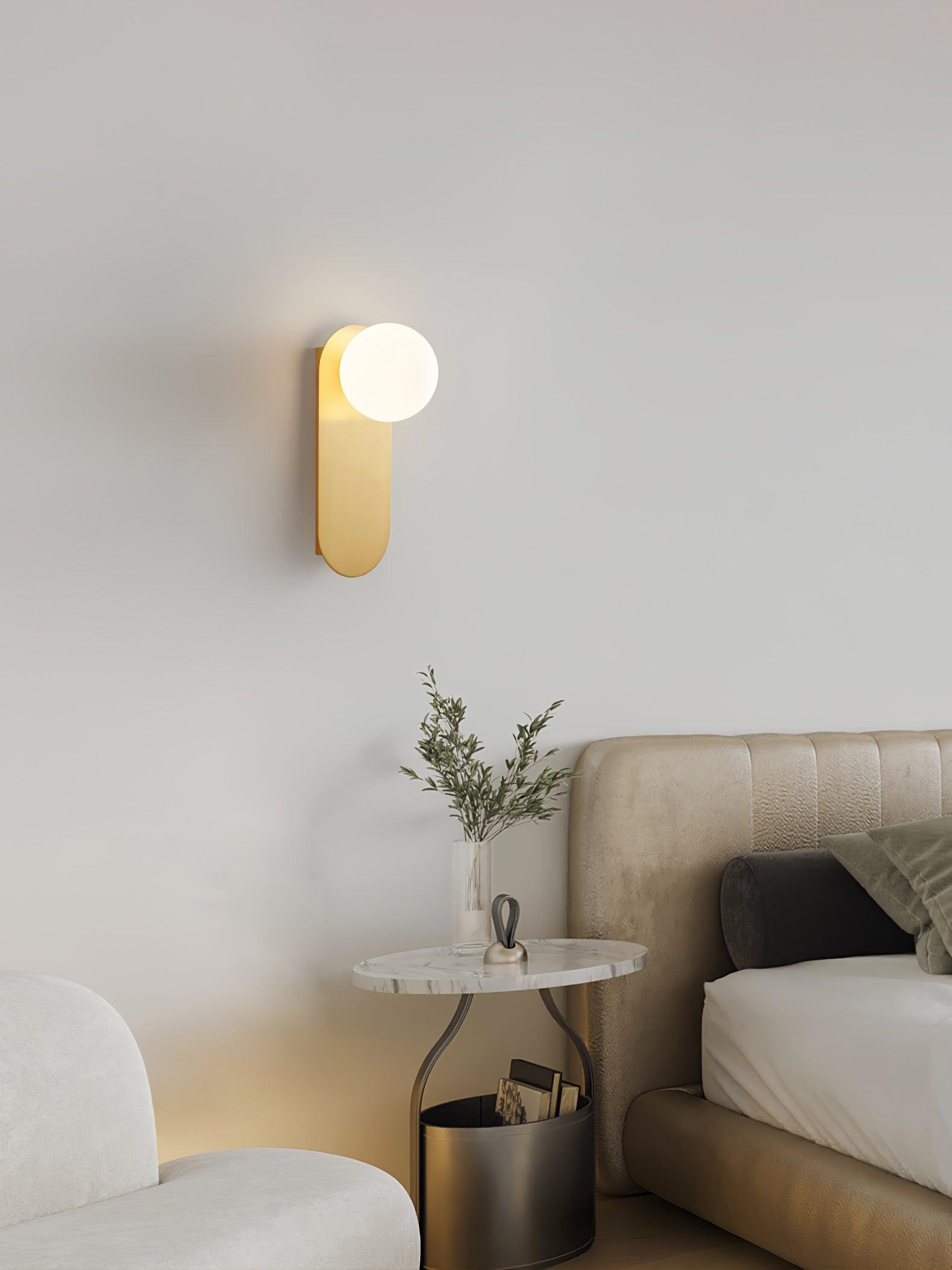 Flat Base Globe Sconce - Letslighting