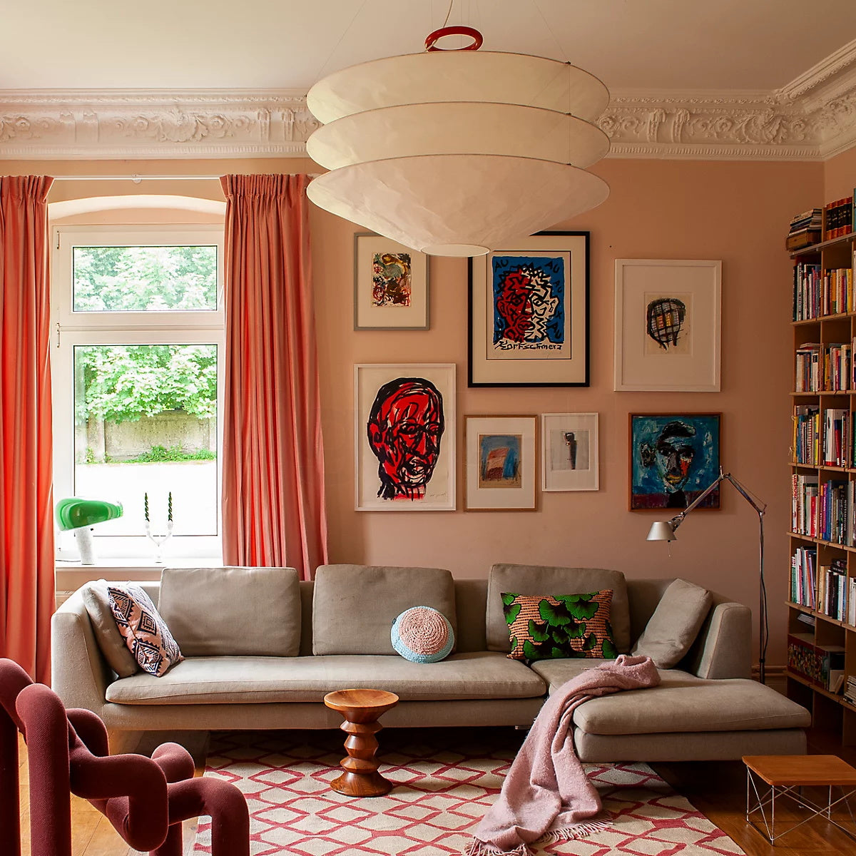 Zomarion Individual Creativity Paper Metal Pendant Light - Lamp Copper