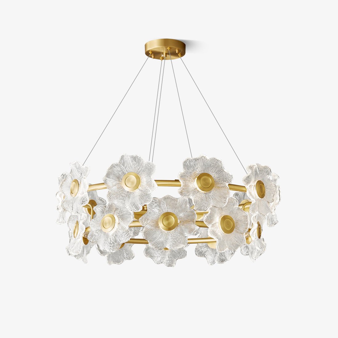 Flora Glass Chandelier - Letslighting