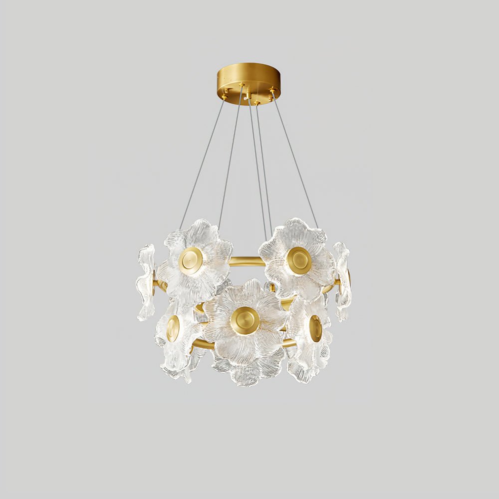 Flora Glass Chandelier - Letslighting