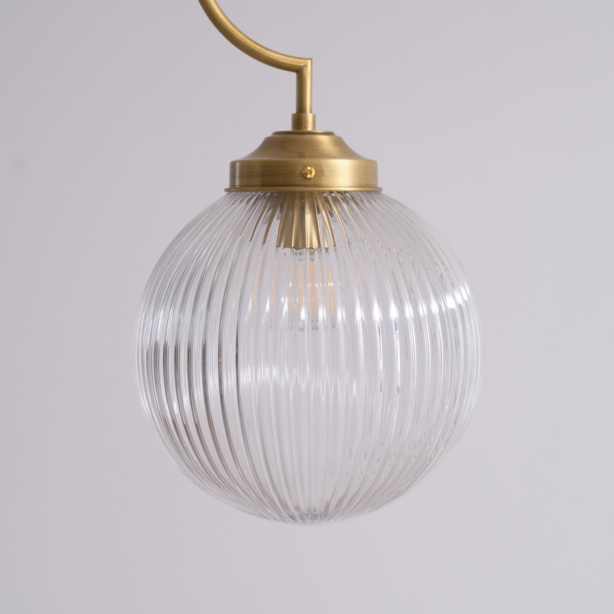 Vavenia Modern Minimalist Brass Glass Chandelier - Lamp Copper