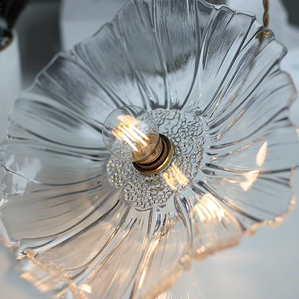 Aria Lámpara Colgante de Vidrio en Forma de Flor