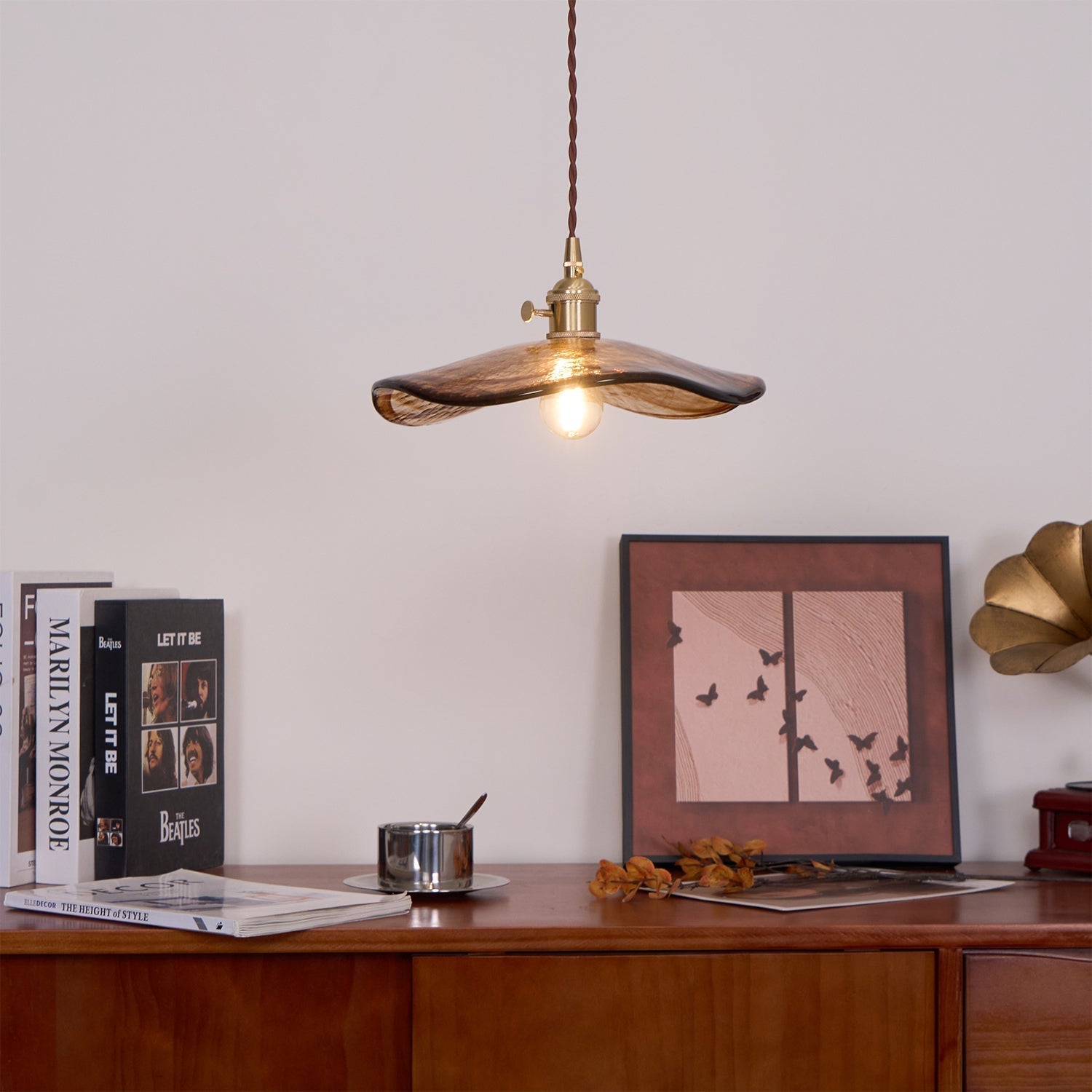 Flower Petal Glass Pendant Light - Letslighting