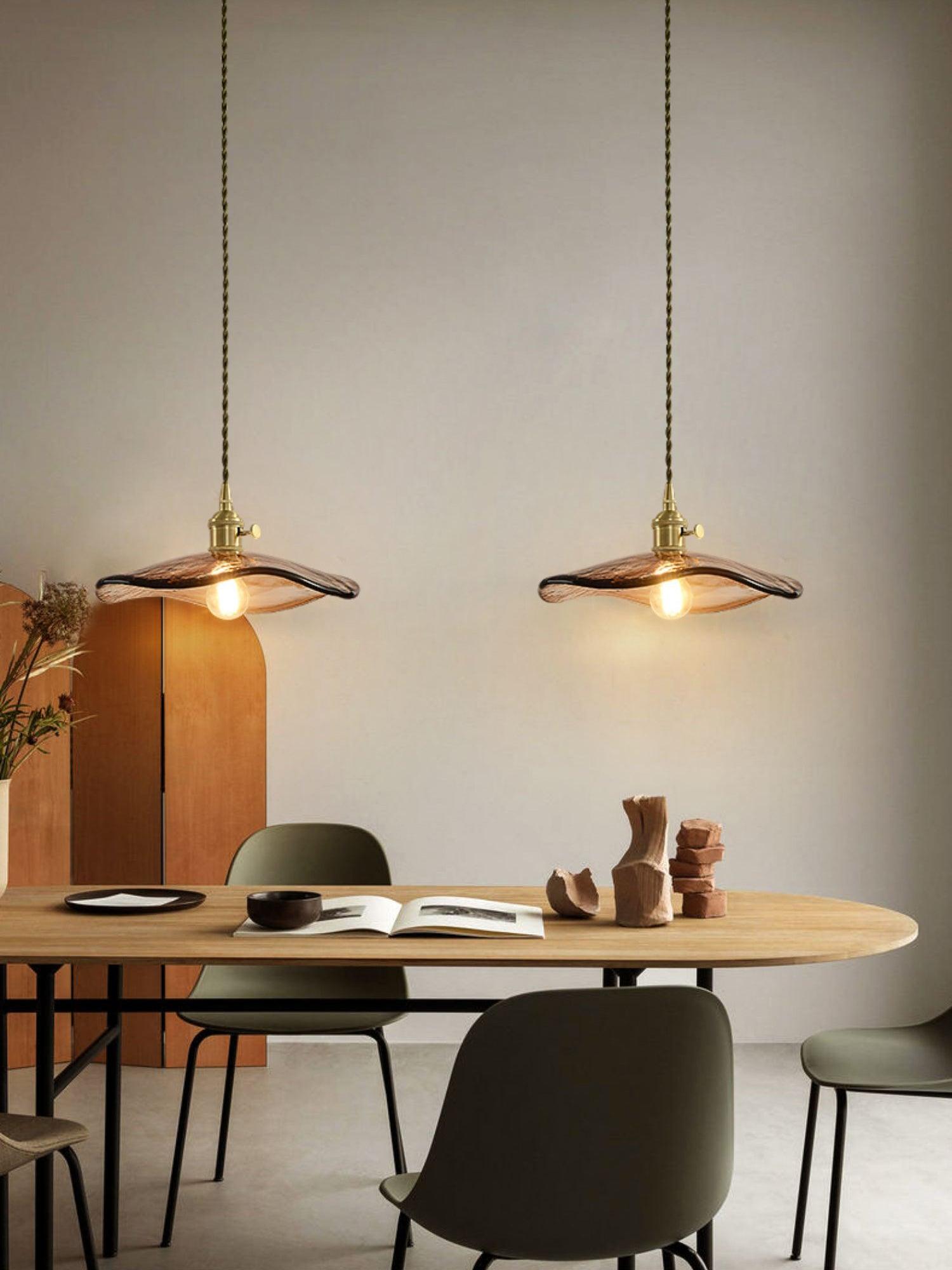 Flower Petal Glass Pendant Light - Letslighting