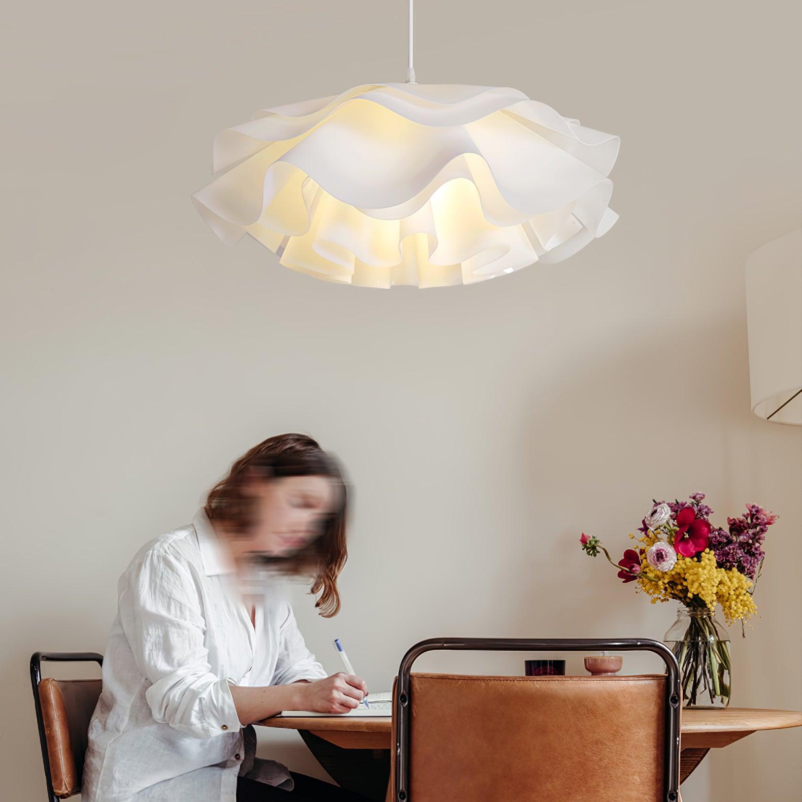 Flower Shaped White Pendant Lamp - Letslighting