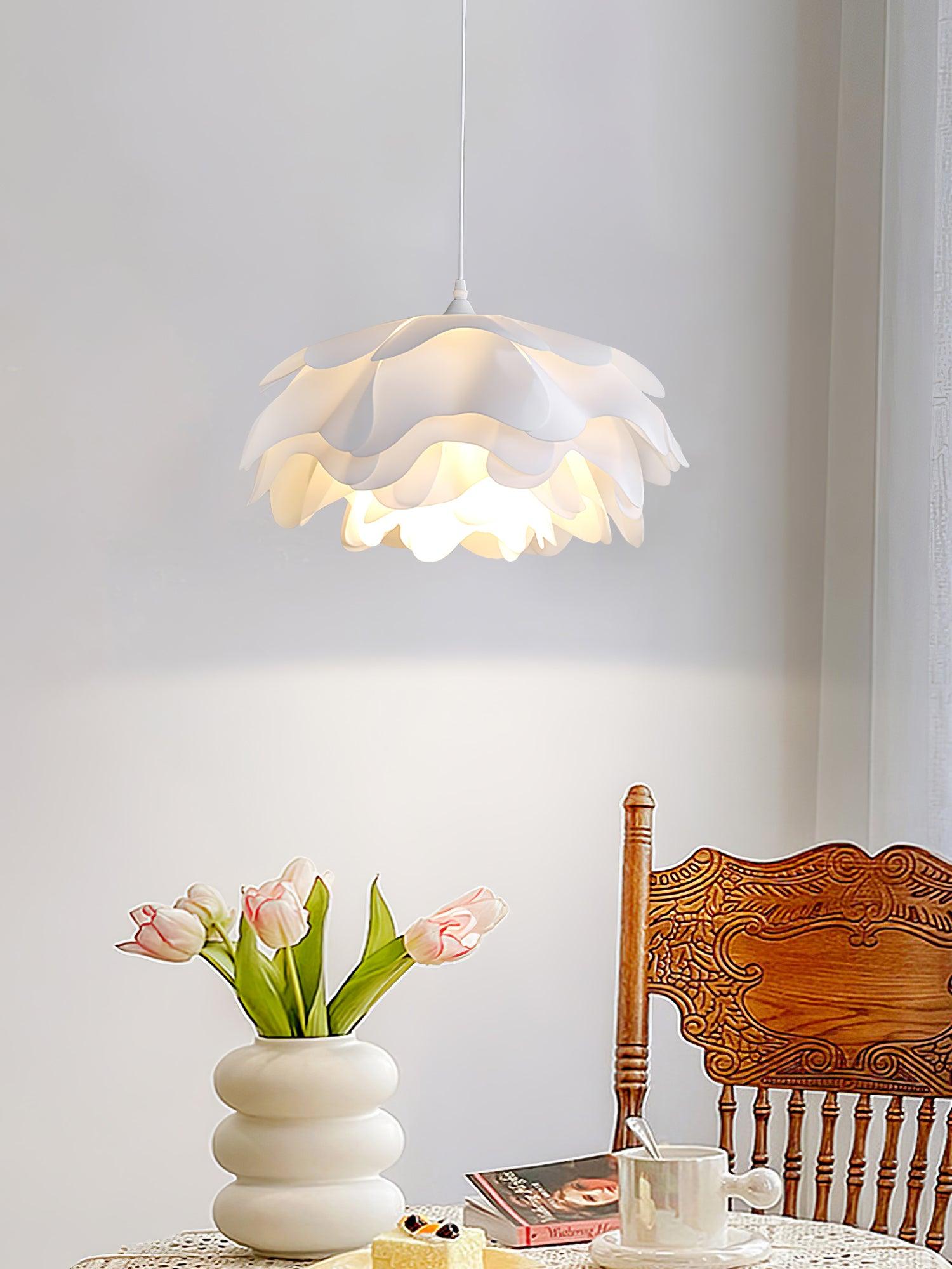 Flower Shaped White Pendant Lamp - Letslighting