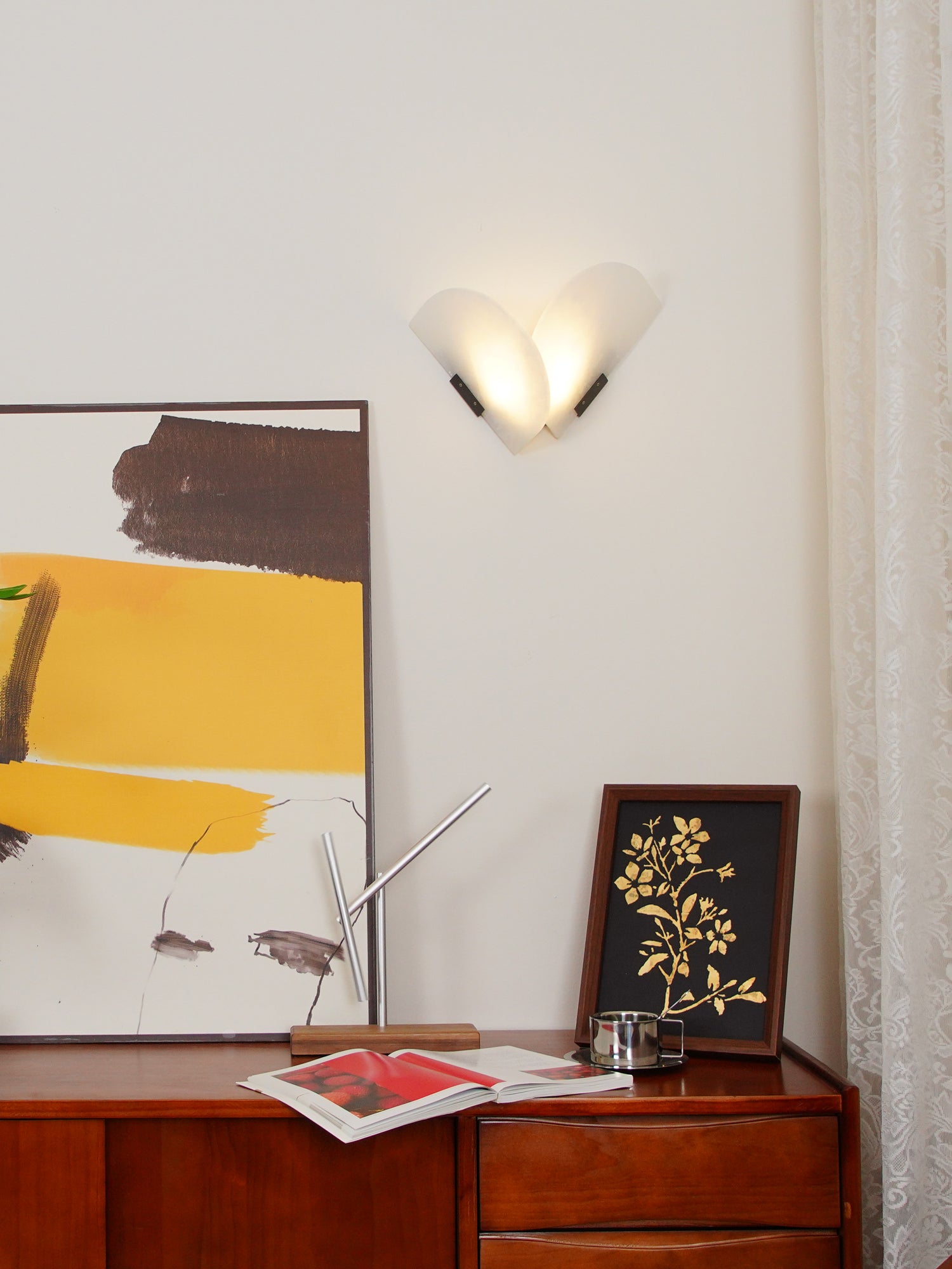 Cevelaris Heart Alabaster Wall Light - Letslighting