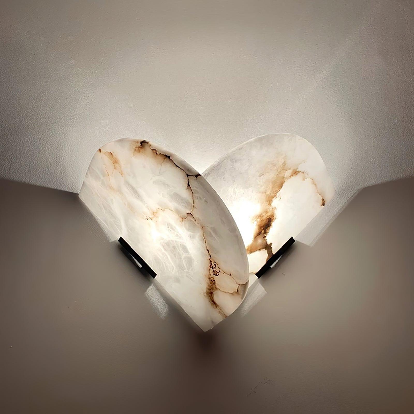 Cevelaris Heart Alabaster Wall Light - Letslighting