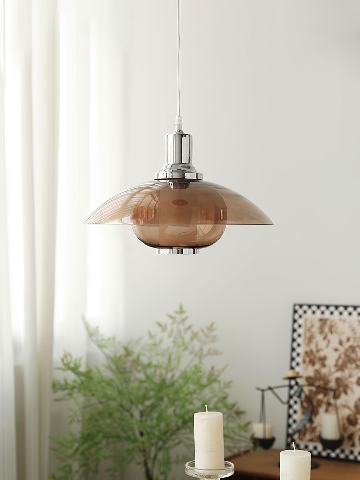 Flying Saucer Chrome Pendant Light - Letslighting