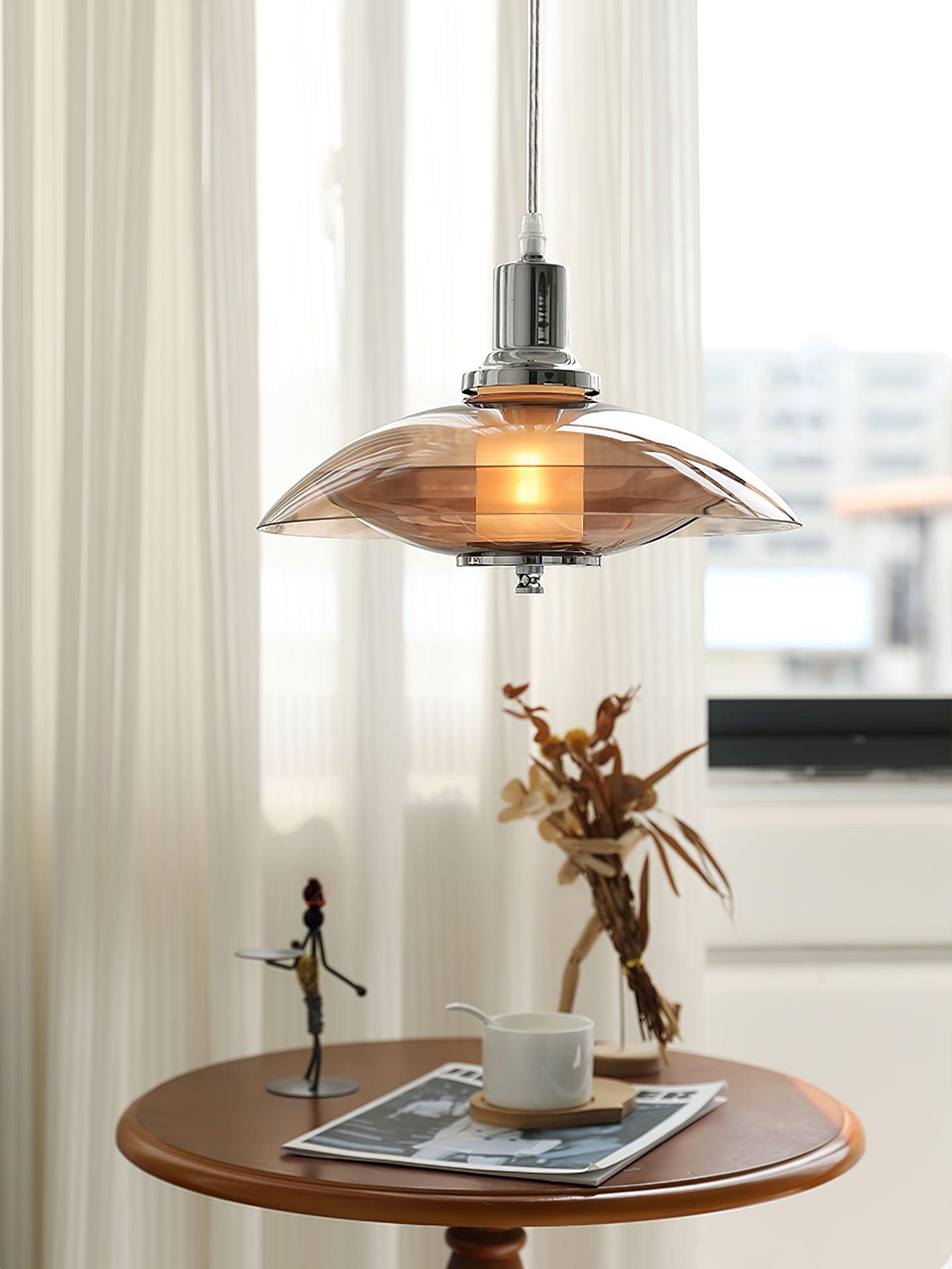 Flying Saucer Chrome Pendant Light - Letslighting