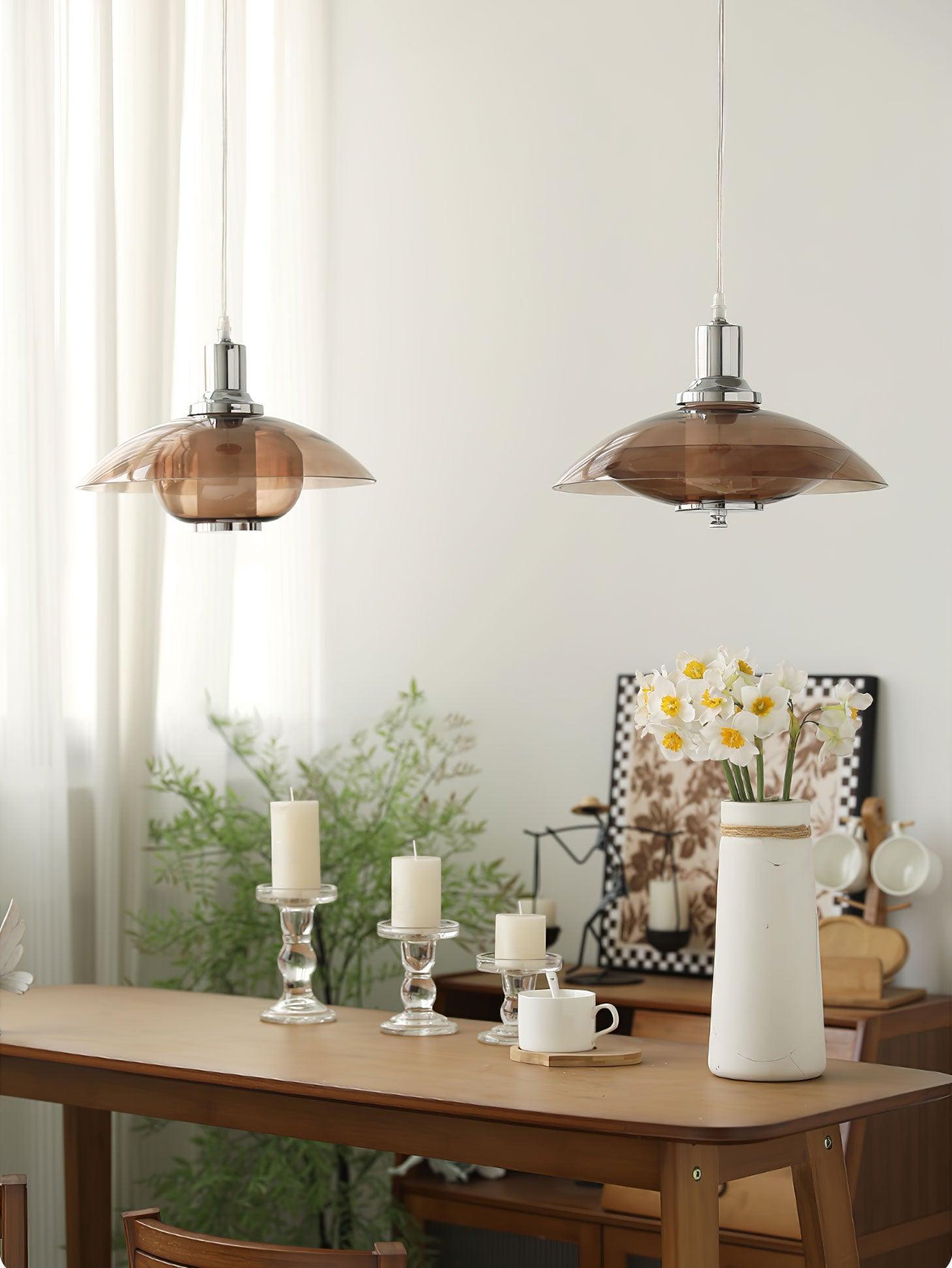 Flying Saucer Chrome Pendant Light - Letslighting