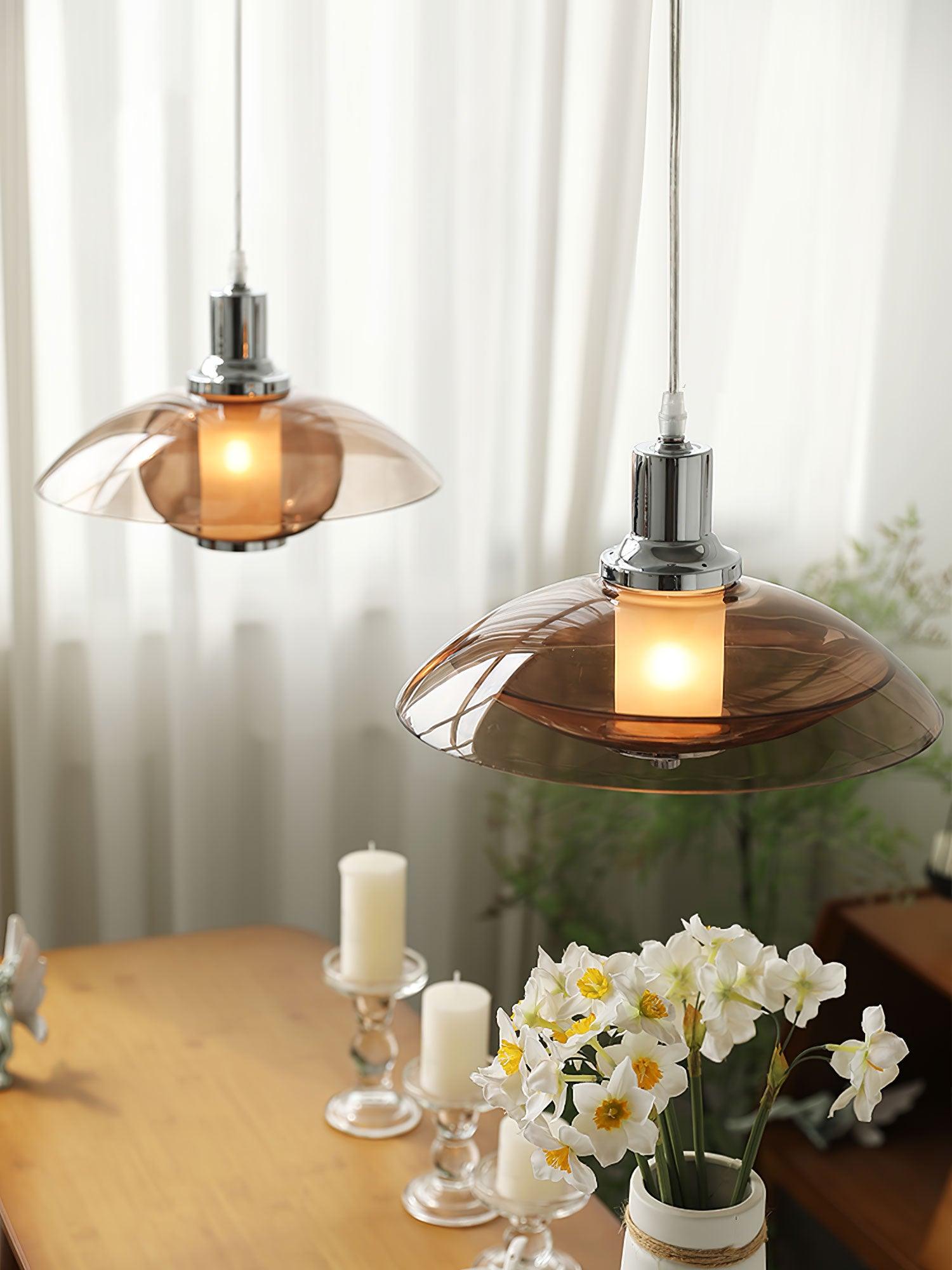 Flying Saucer Chrome Pendant Light - Letslighting
