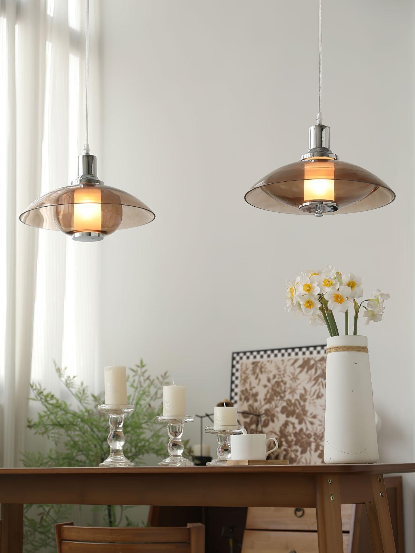 Flying Saucer Chrome Pendant Light - Letslighting