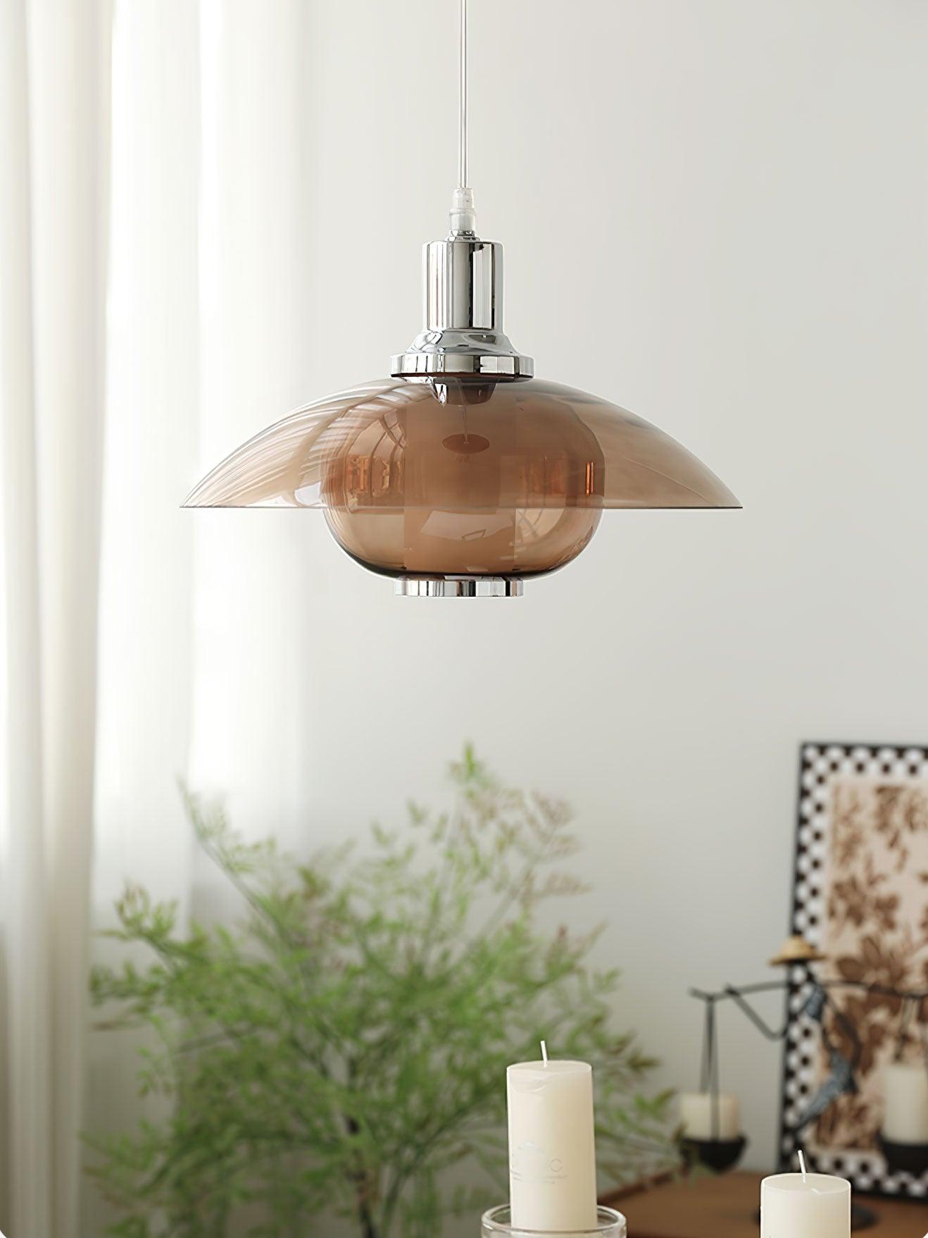 Flying Saucer Chrome Pendant Light - Letslighting