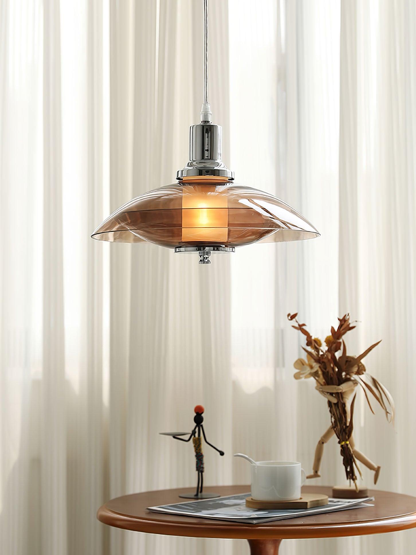 Flying Saucer Chrome Pendant Light - Letslighting