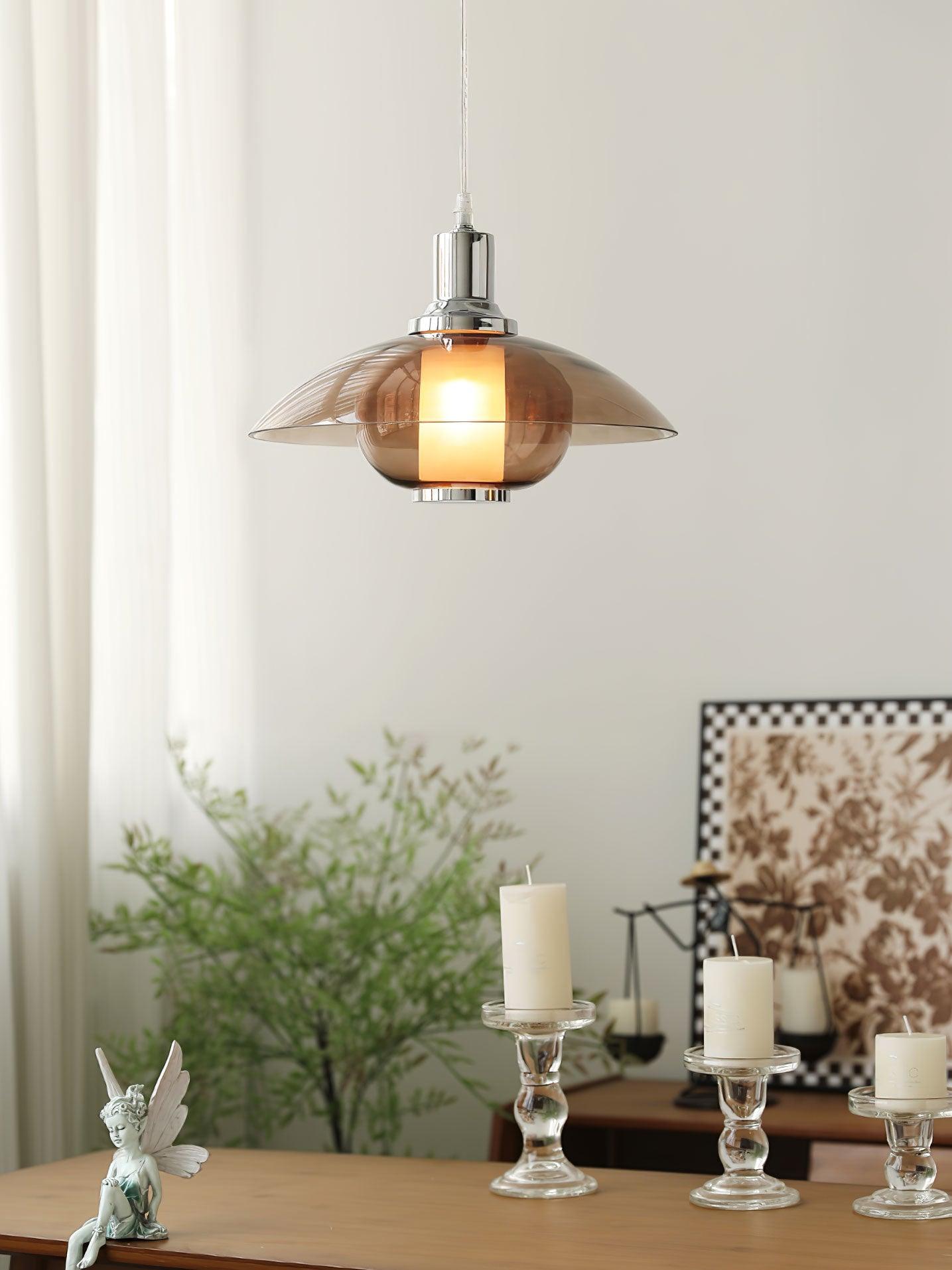 Flying Saucer Chrome Pendant Light - Letslighting