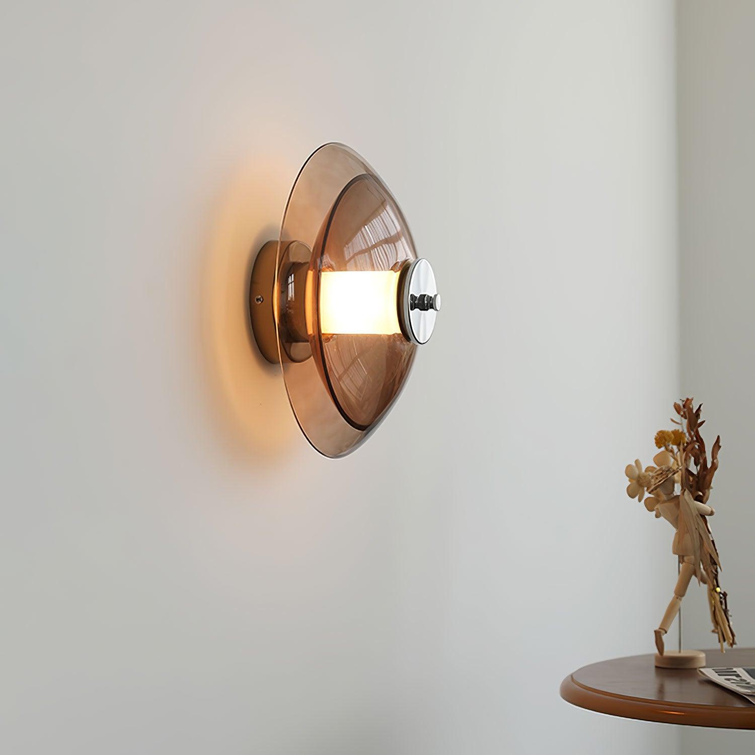 Flying Saucer Chrome Wall Light - Letslighting