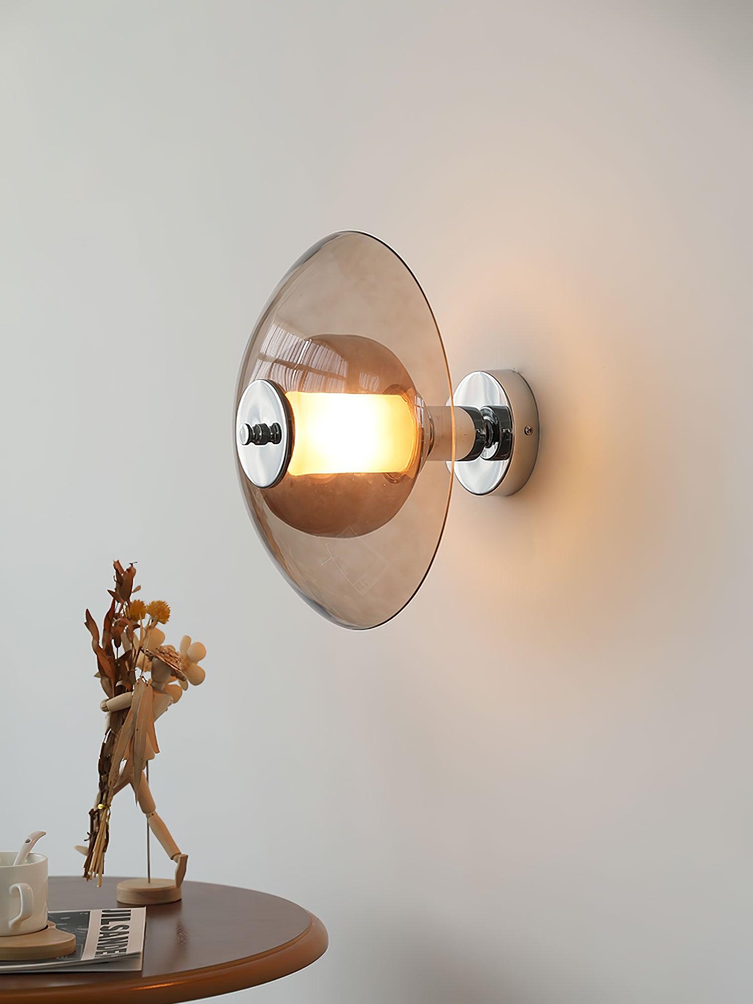 Flying Saucer Chrome Wall Light - Letslighting