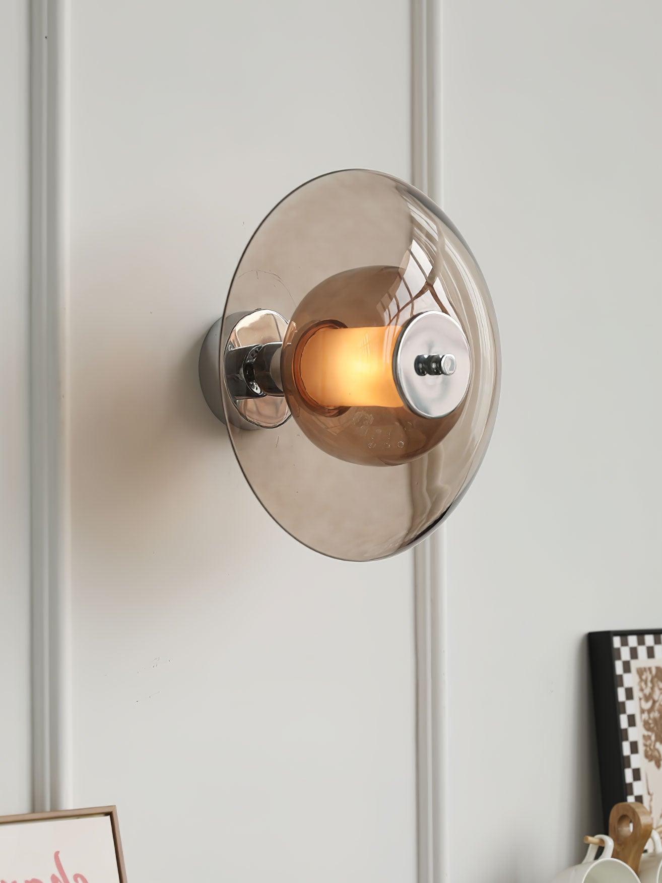 Flying Saucer Chrome Wall Light - Letslighting
