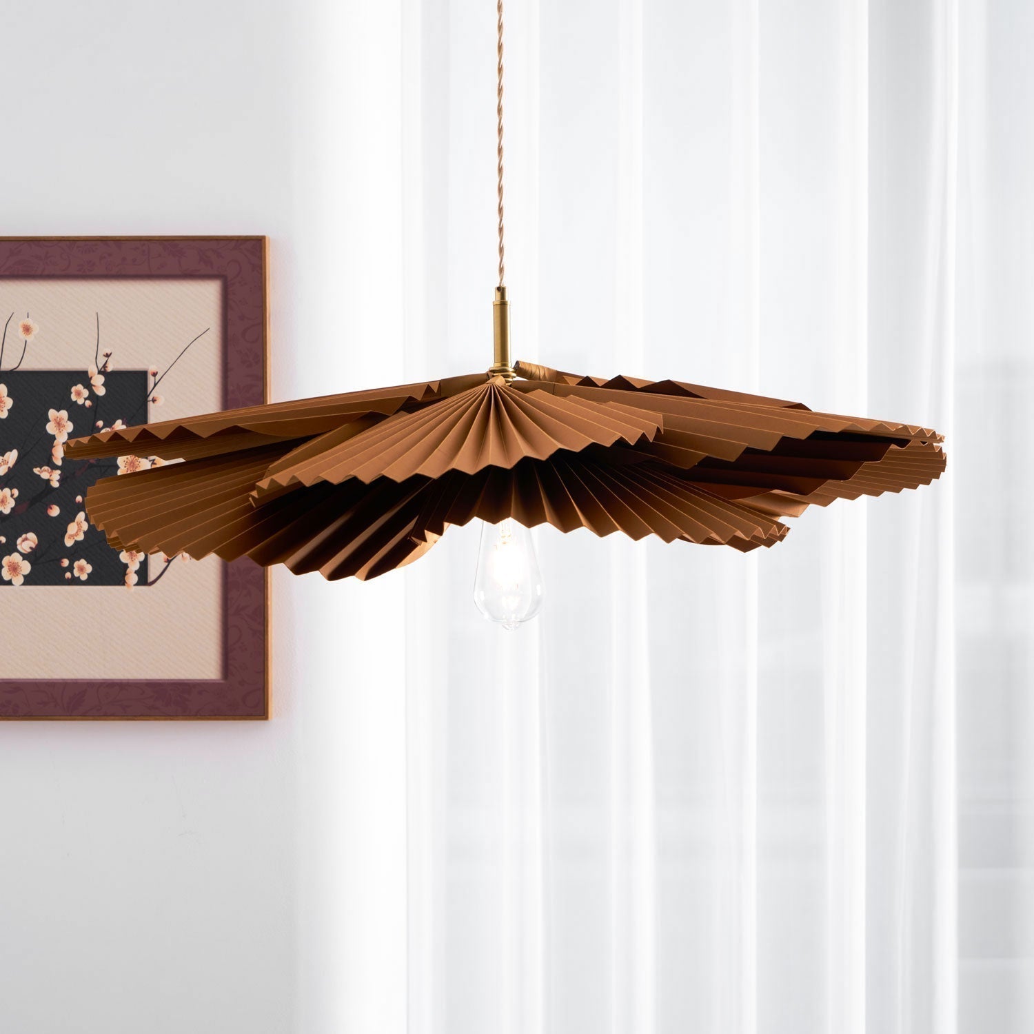 Folded Leaf Lotus Pendant Lamp - Letslighting