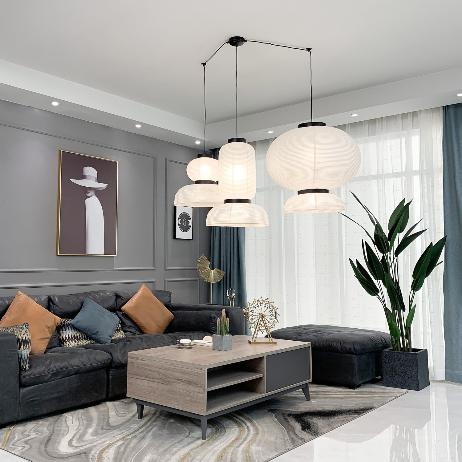 Rice Paper Lantern Pendant Lamp - Letslighting