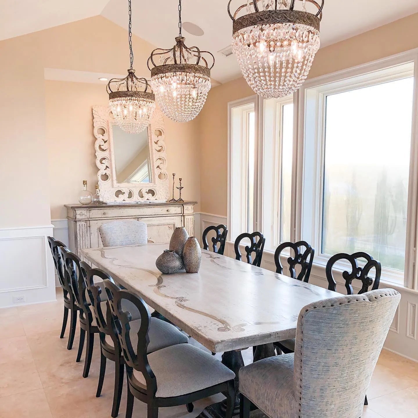 Abella Tear Drop Crystal Chandelier - Lamp Copper