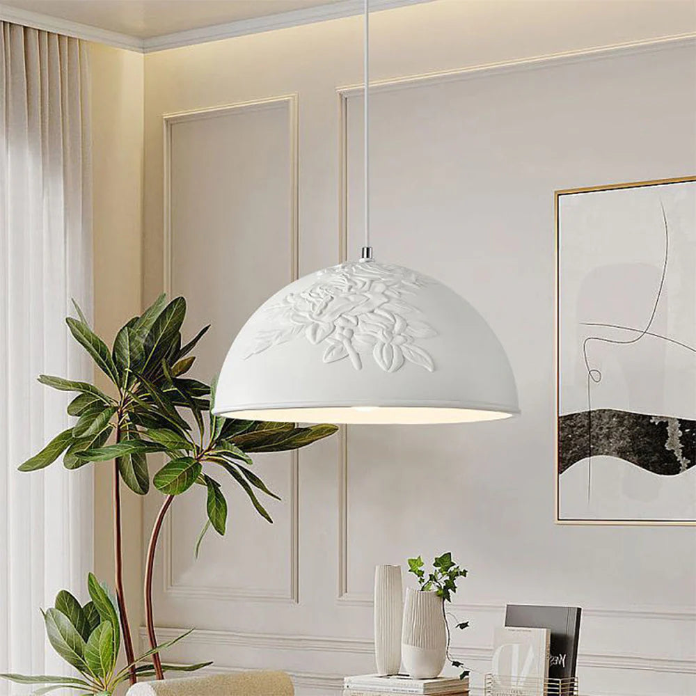 Aria Estilo Francés LED Metal/Resina Lámpara Colgante Dormitorio/Estudio/Salón