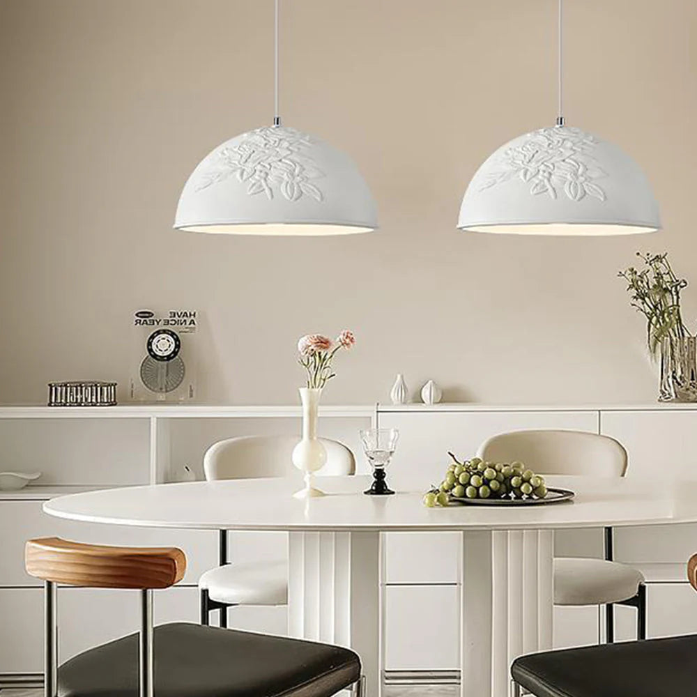 Aria Estilo Francés LED Metal/Resina Lámpara Colgante Dormitorio/Estudio/Salón