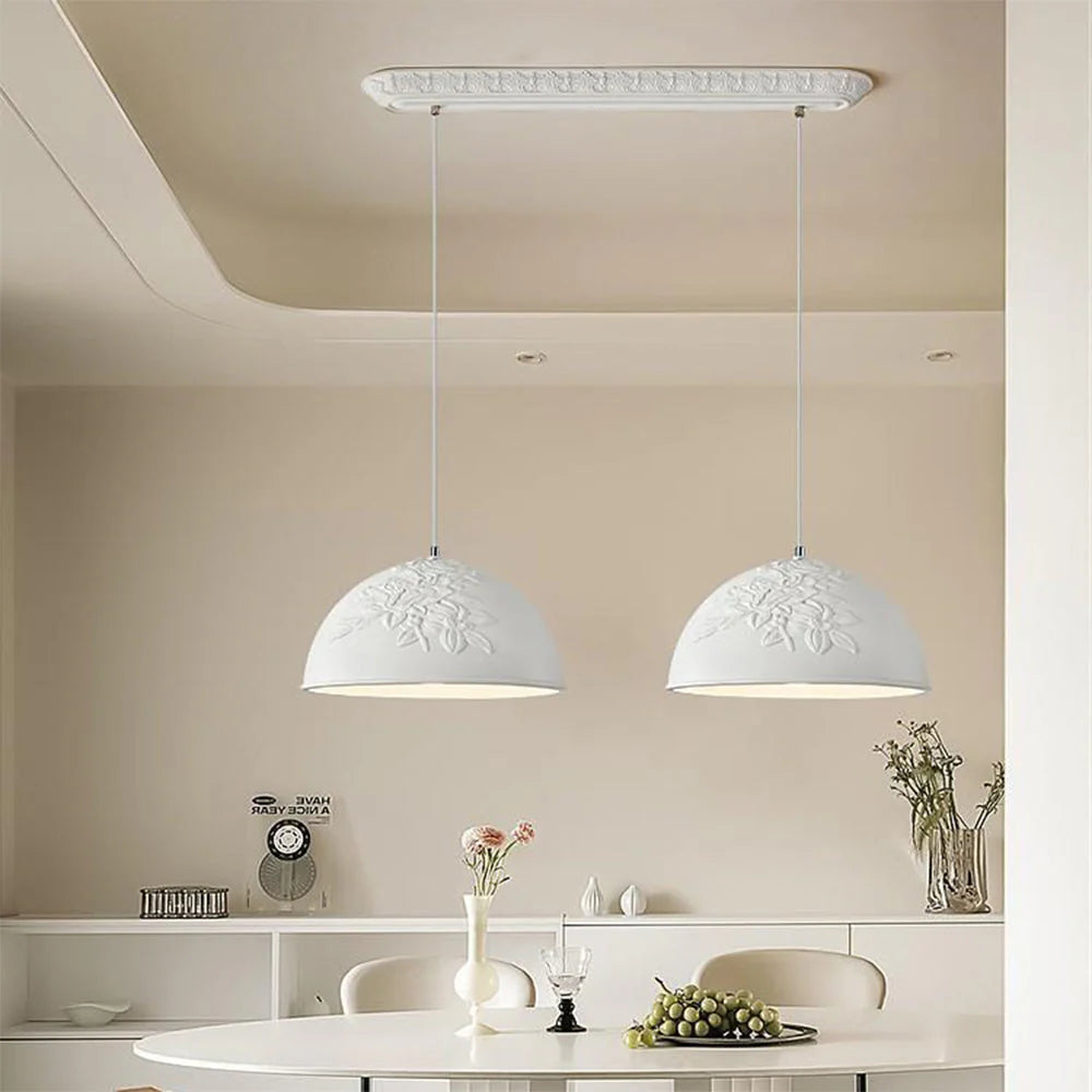Aria Estilo Francés LED Metal/Resina Lámpara Colgante Dormitorio/Estudio/Salón