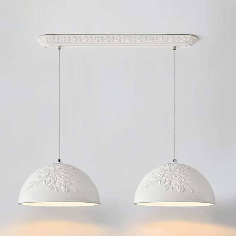 Aria Estilo Francés LED Metal/Resina Lámpara Colgante Dormitorio/Estudio/Salón