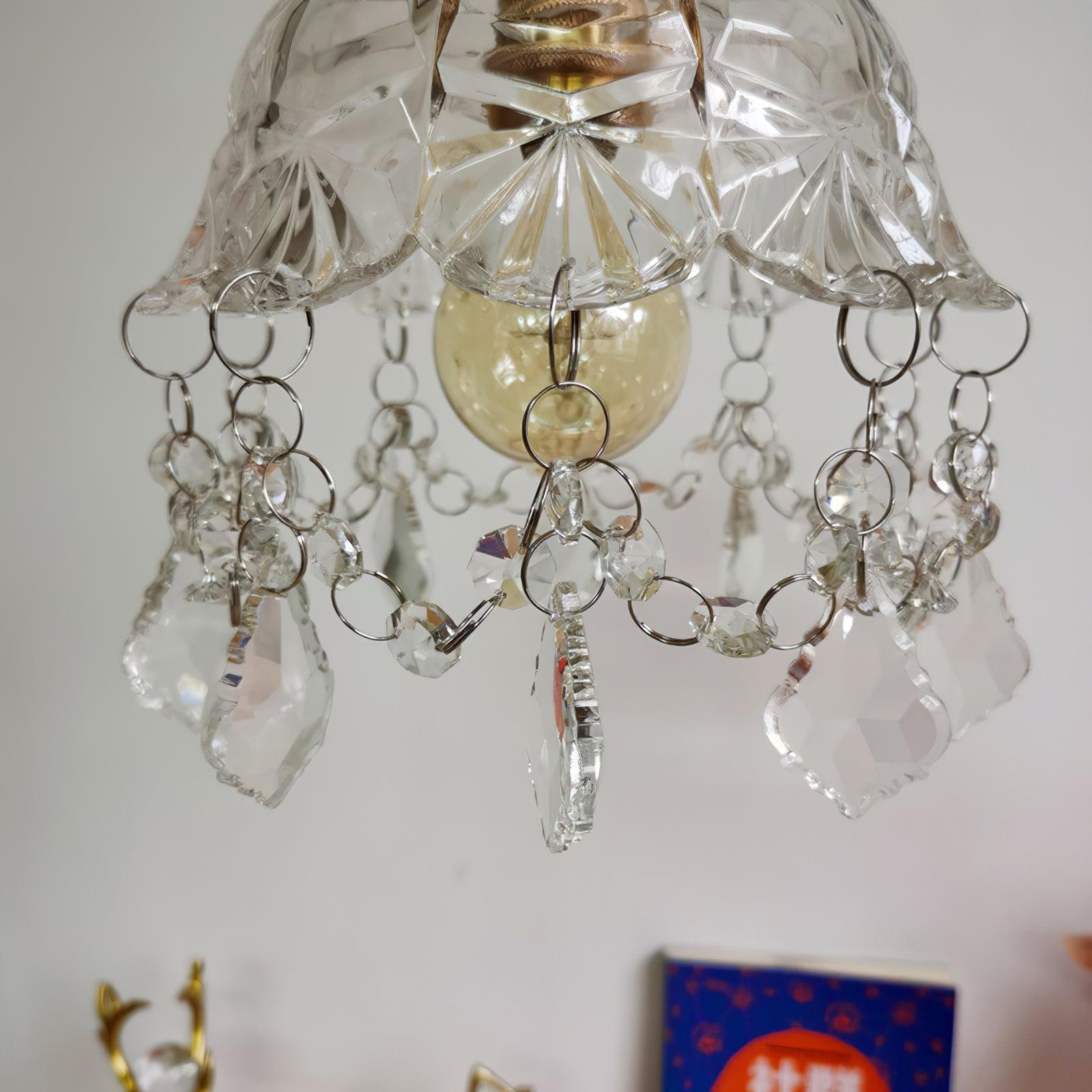 French Crystal Tassel Wall Light - Letslighting