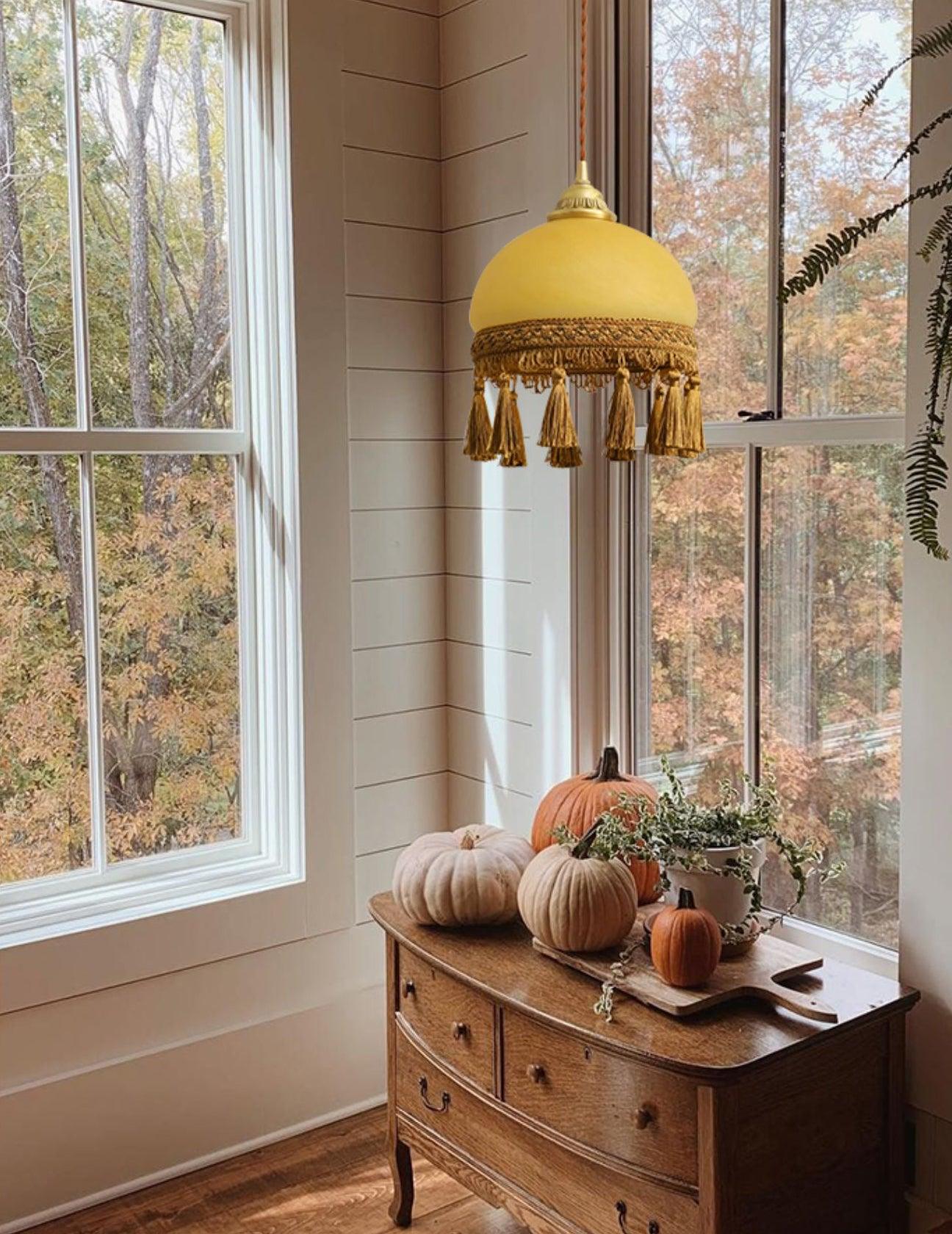 French Tassels Brass Pendant Light - Letslighting