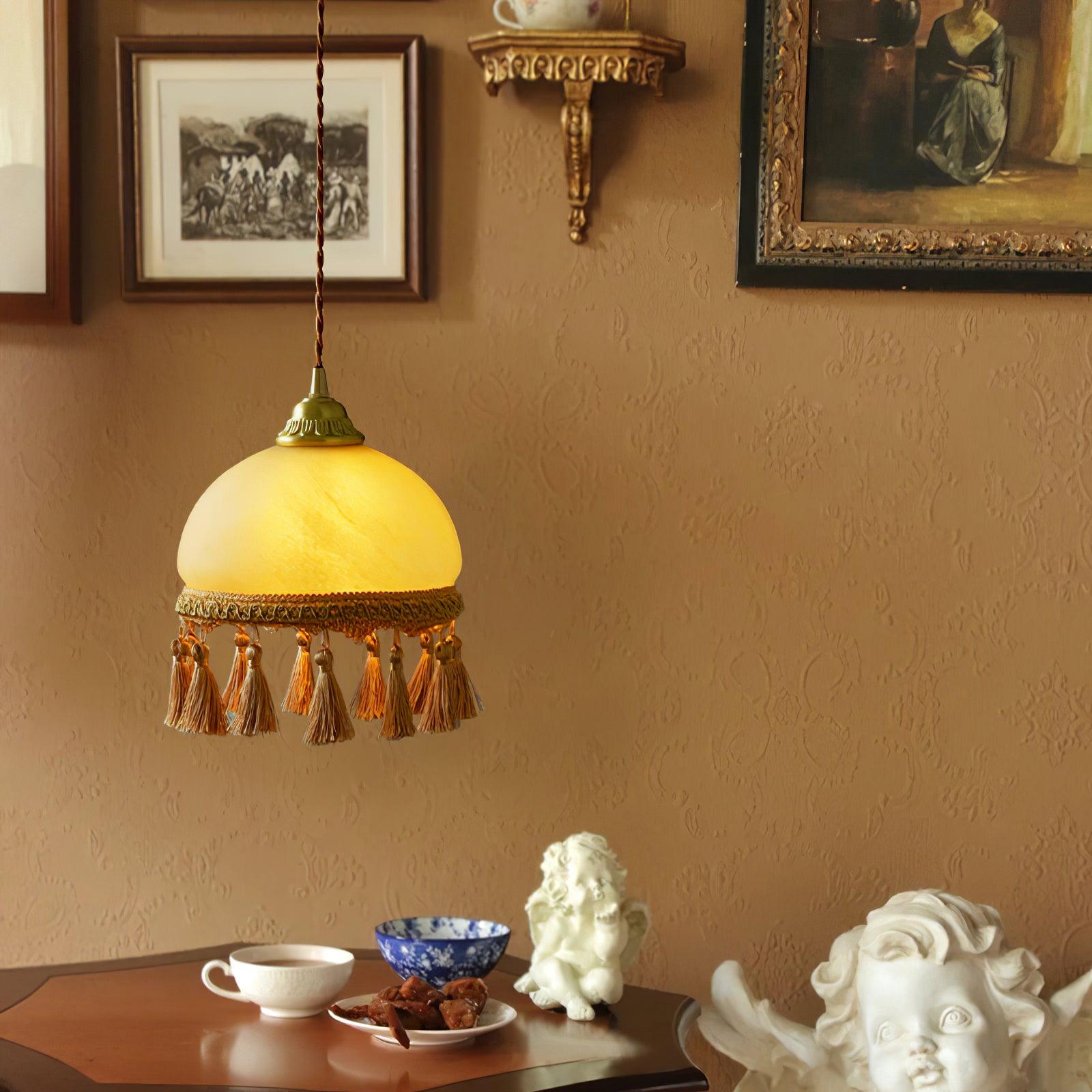 French Tassels Brass Pendant Light - Letslighting