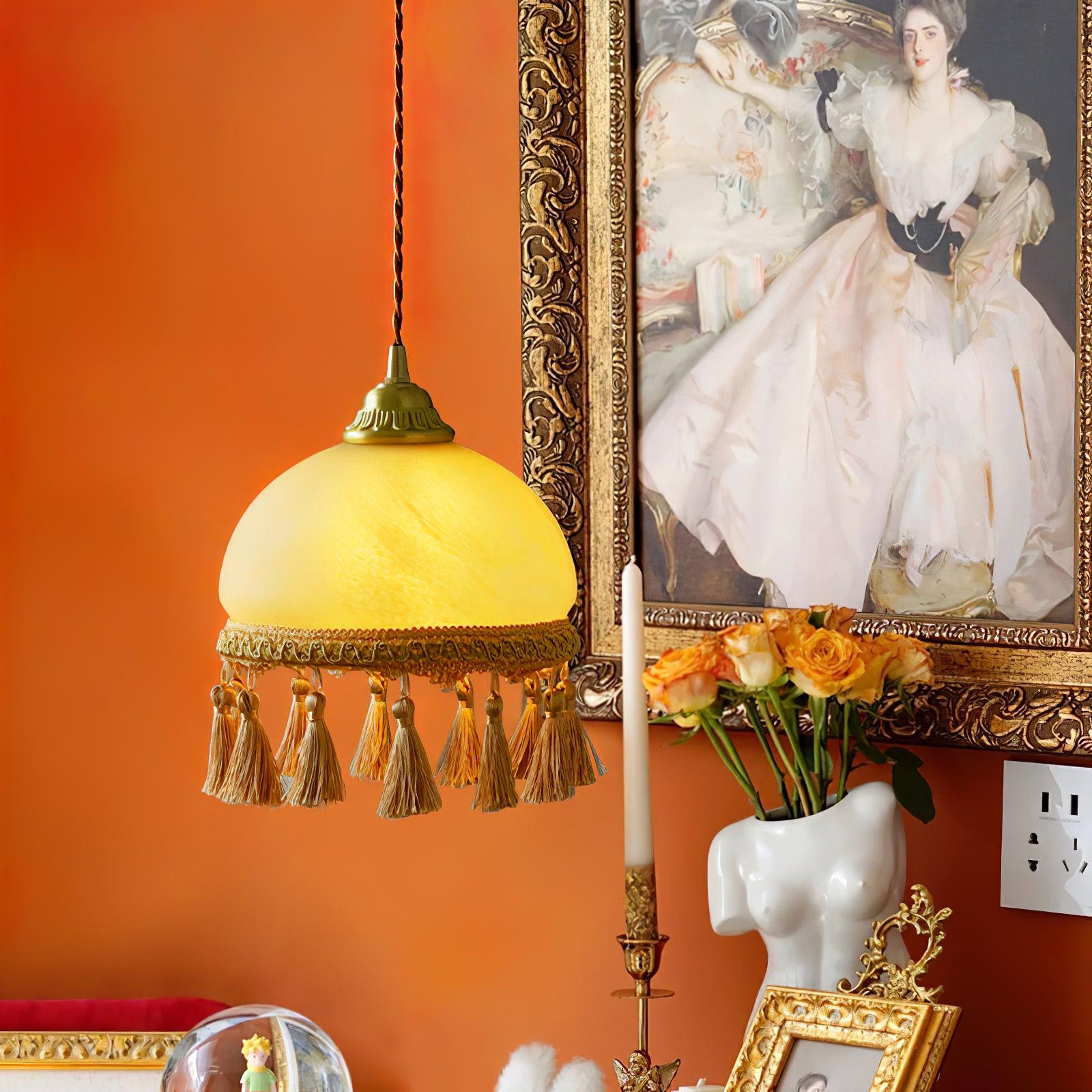 French Tassels Brass Pendant Light - Letslighting