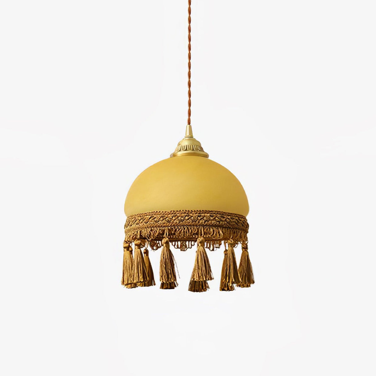 French Tassels Brass Pendant Light - Letslighting