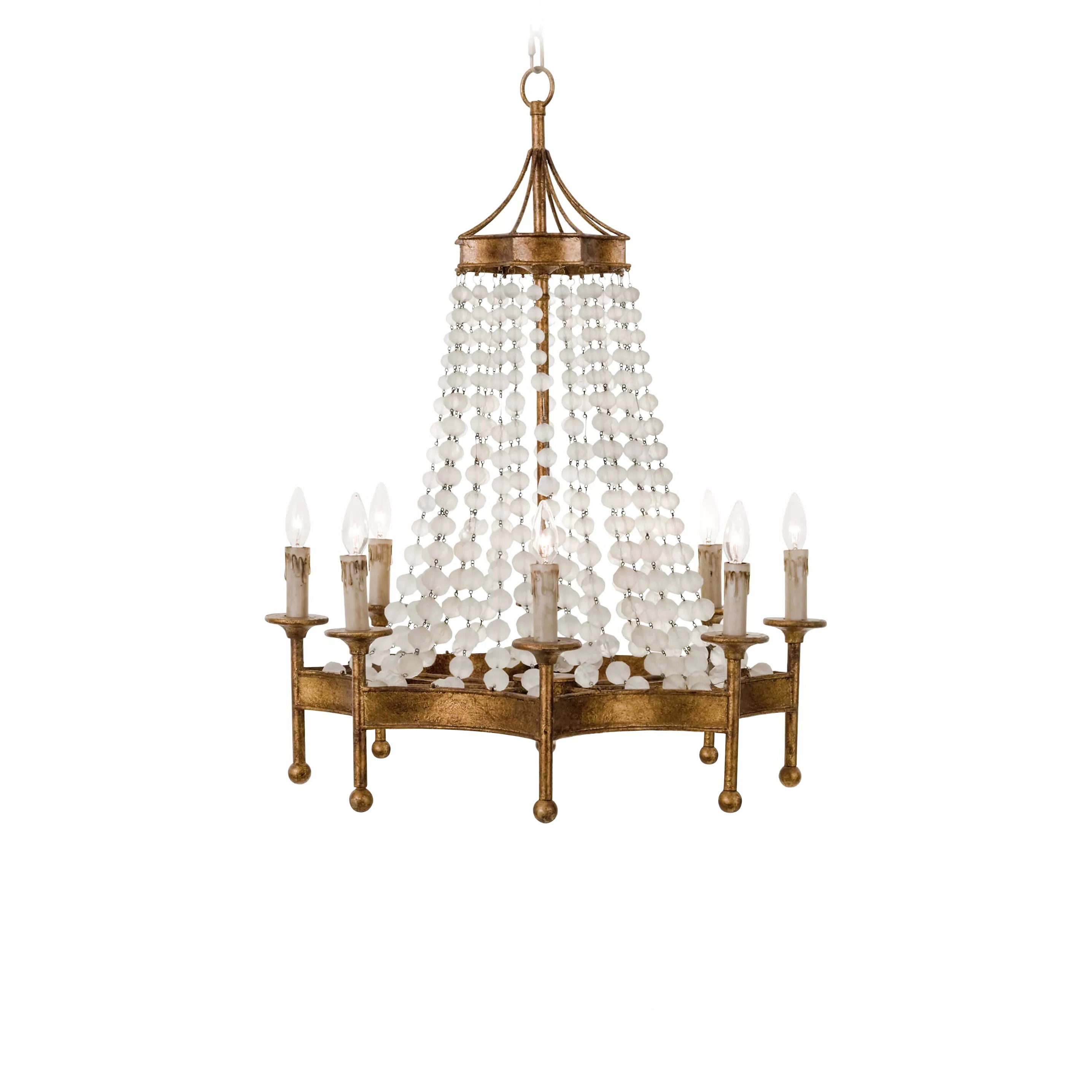 Zavela Postmodern Luxury Bead Crystal Chandelier - Lamp Copper