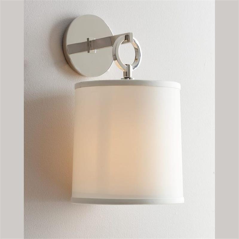 Silva Lámpara de Pared con Pantalla Cilíndrica de Tela para Granja