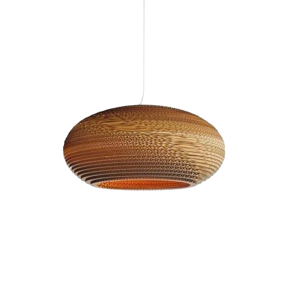 Vintage Natural LED Geométrica Lámpara Colgante Marrón