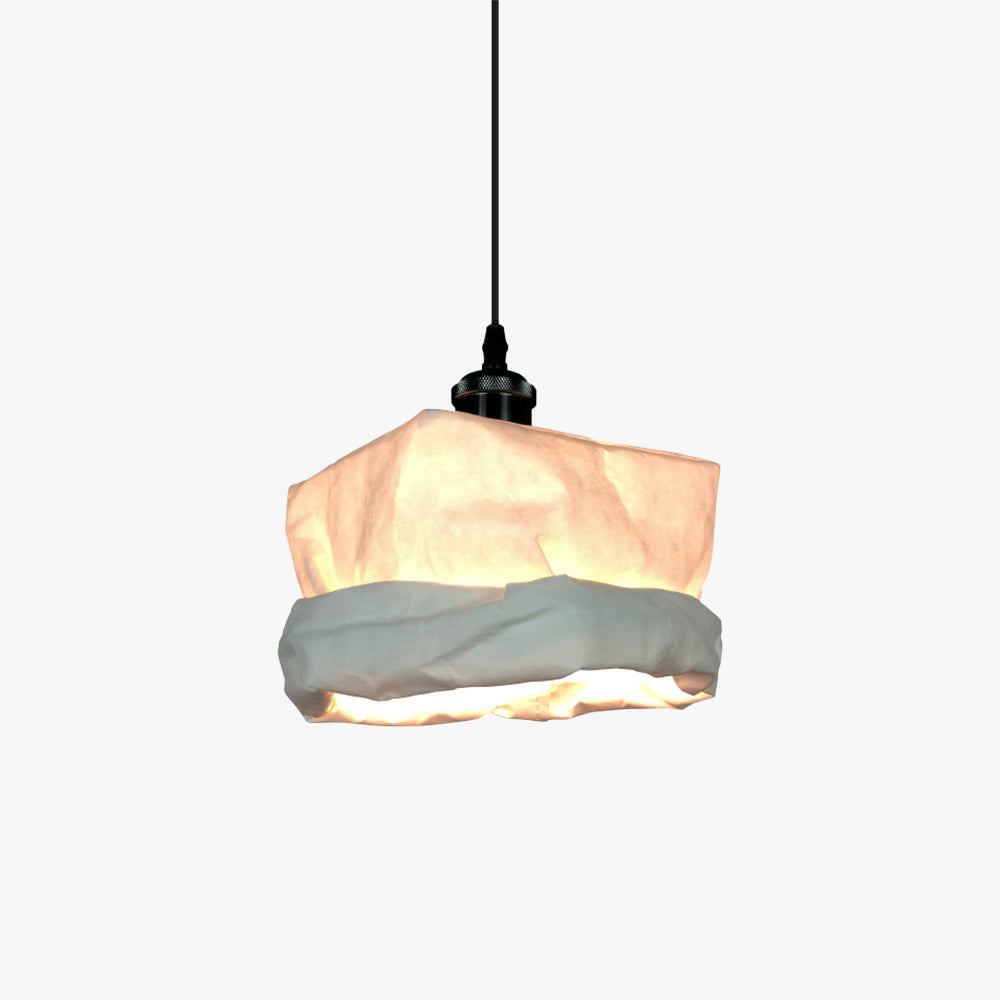 Valentina Vintage Taza Metal Papel LED Lámpara Colgante Dormitorio
