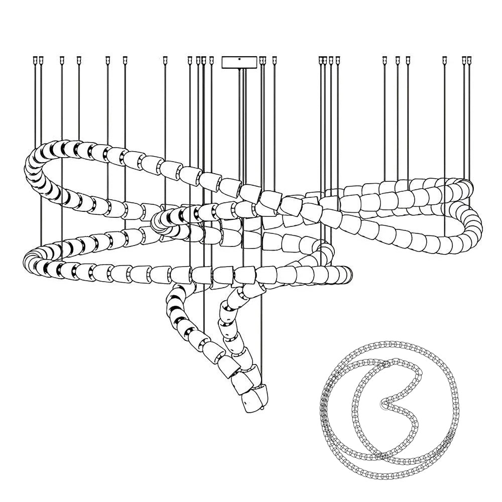 Gabriel Chrome Chandelier - Letslighting
