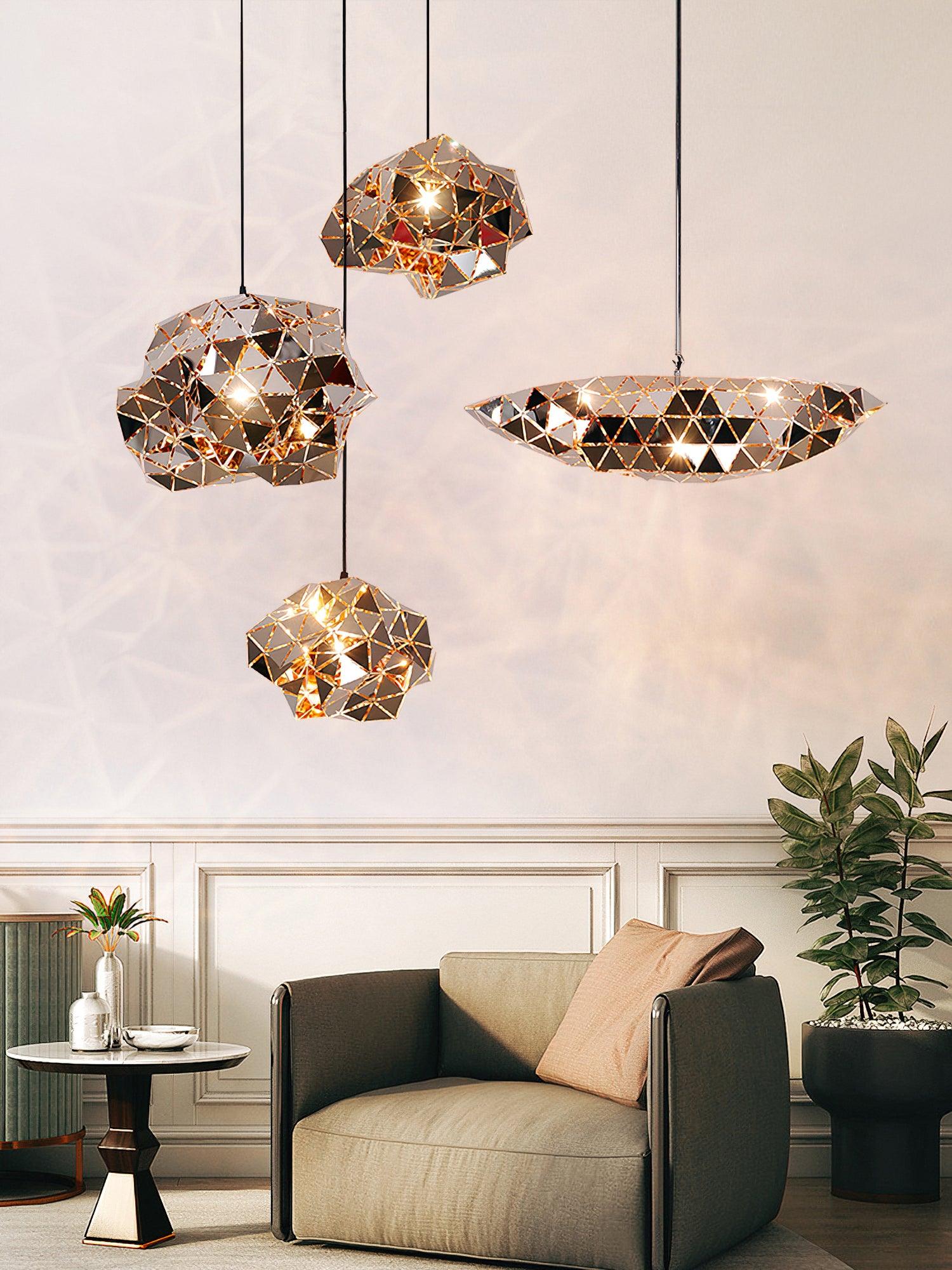 Geometric Panel Pendant Lamp - Letslighting